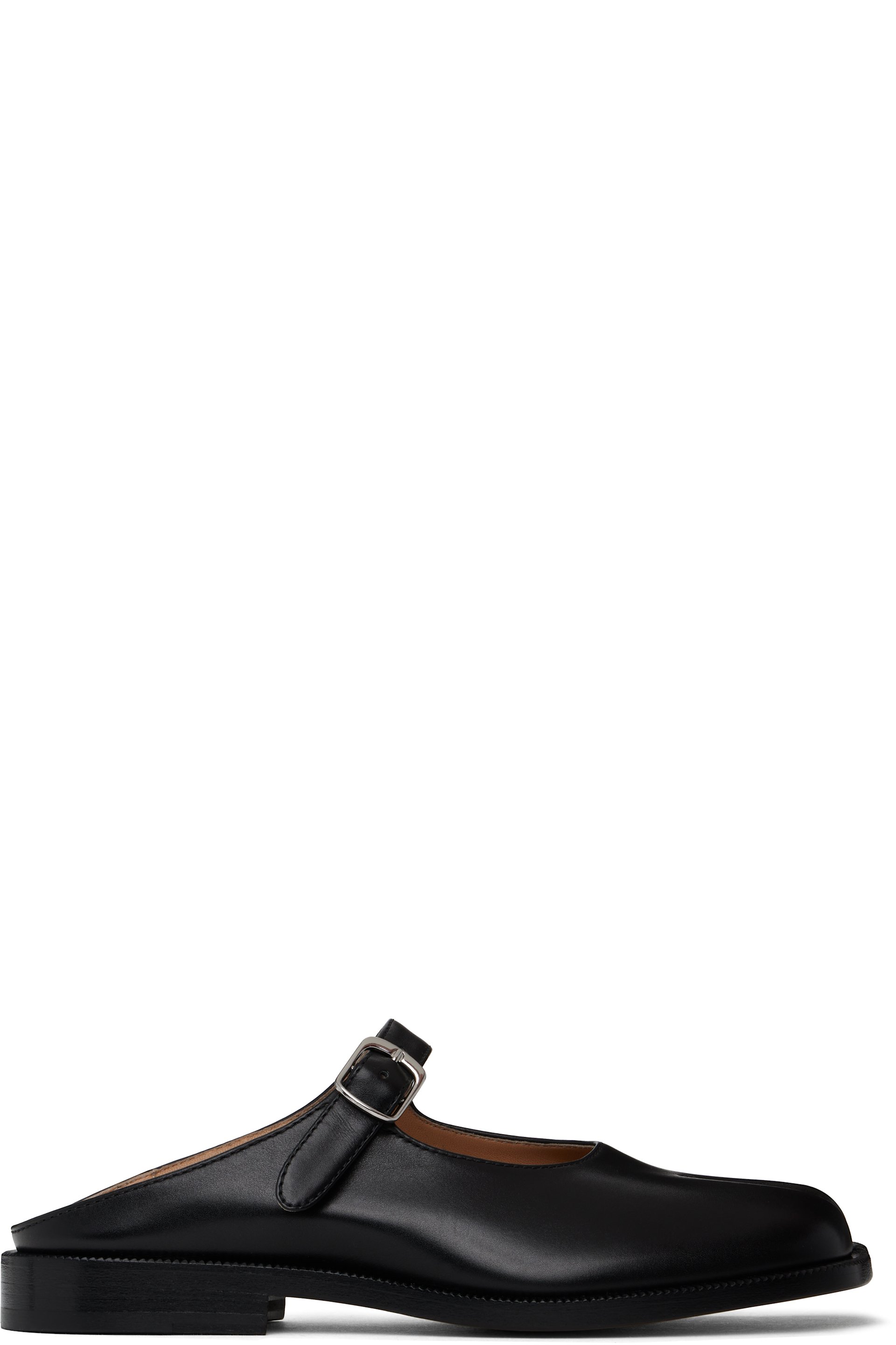 Maison Margiela - Mules de style Charles IX City noires à bout Tabi