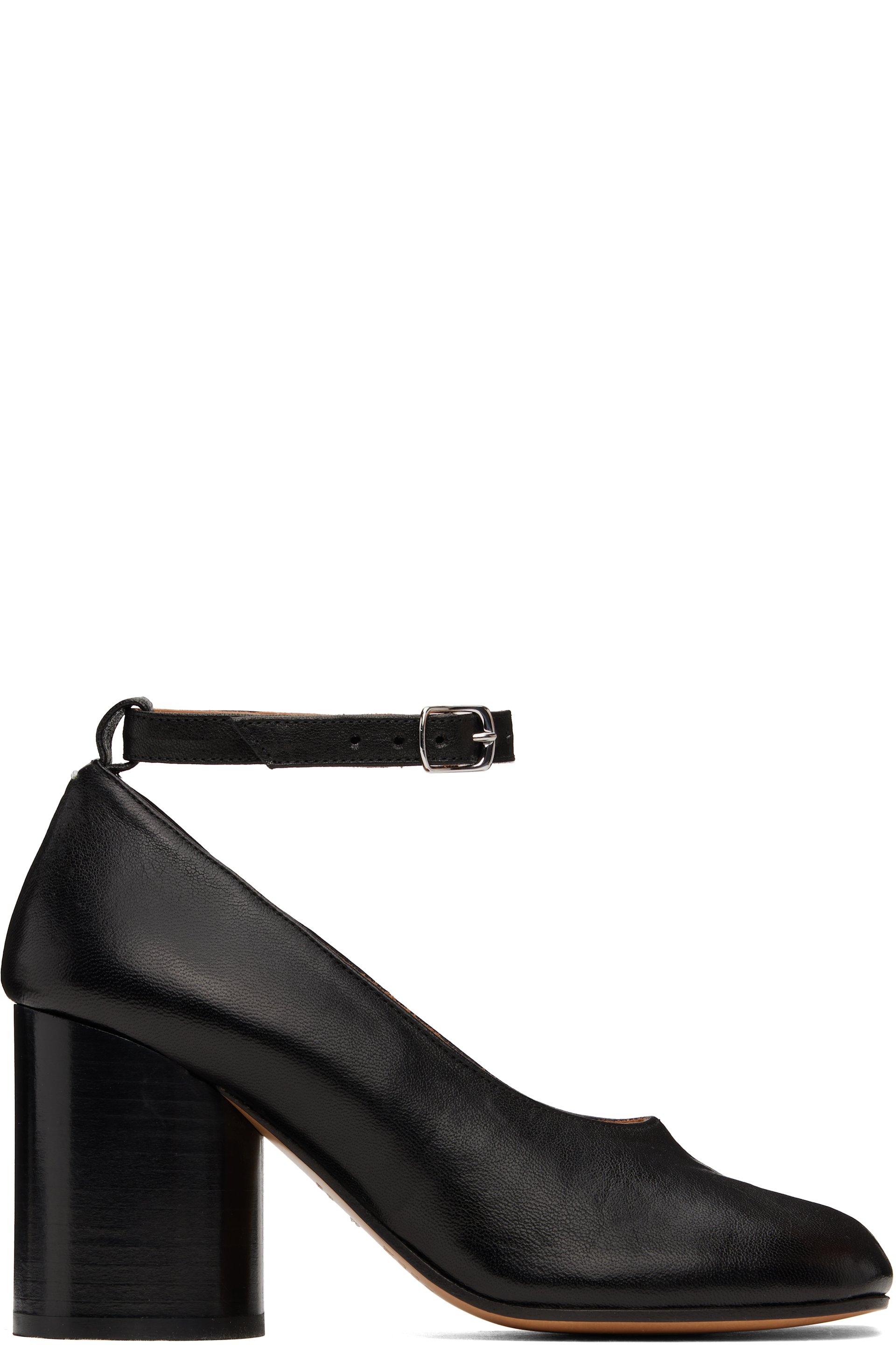 Maison Margiela - Chaussures à talon bottier noires à bout Tabi