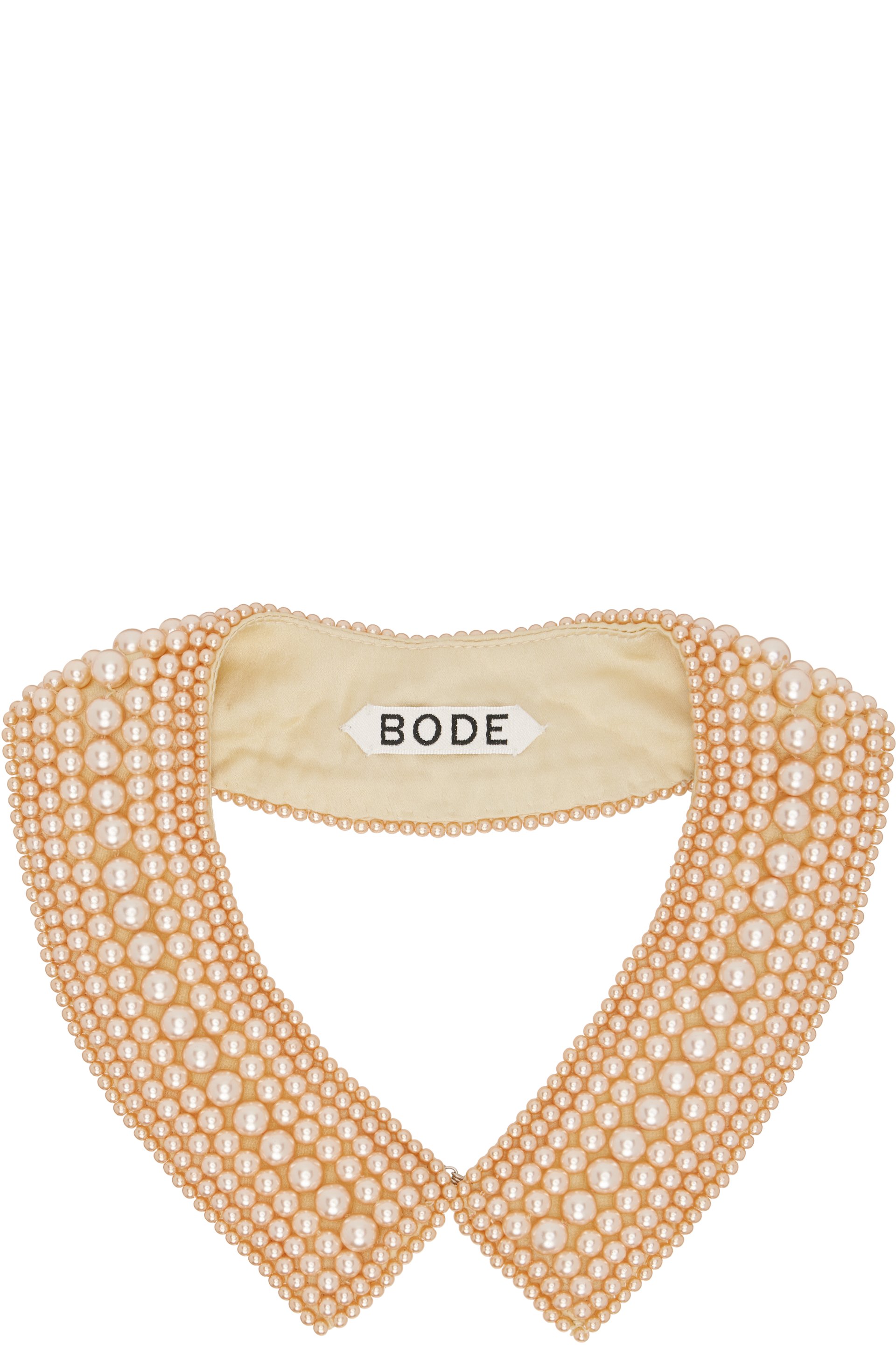 Bode - Ras-du-cou de style col beige à perles
