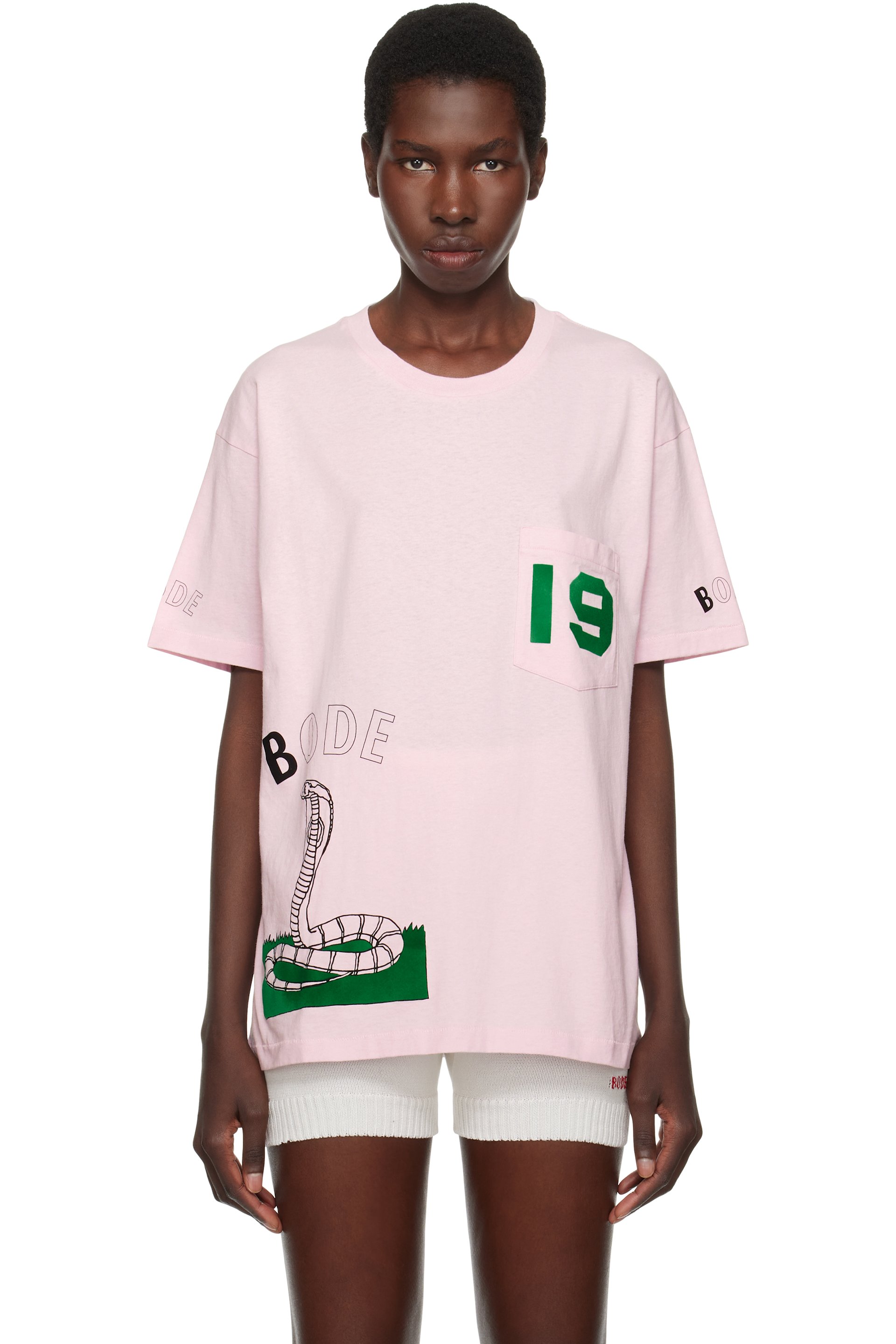 Bode - Pink Cobra T-shirt