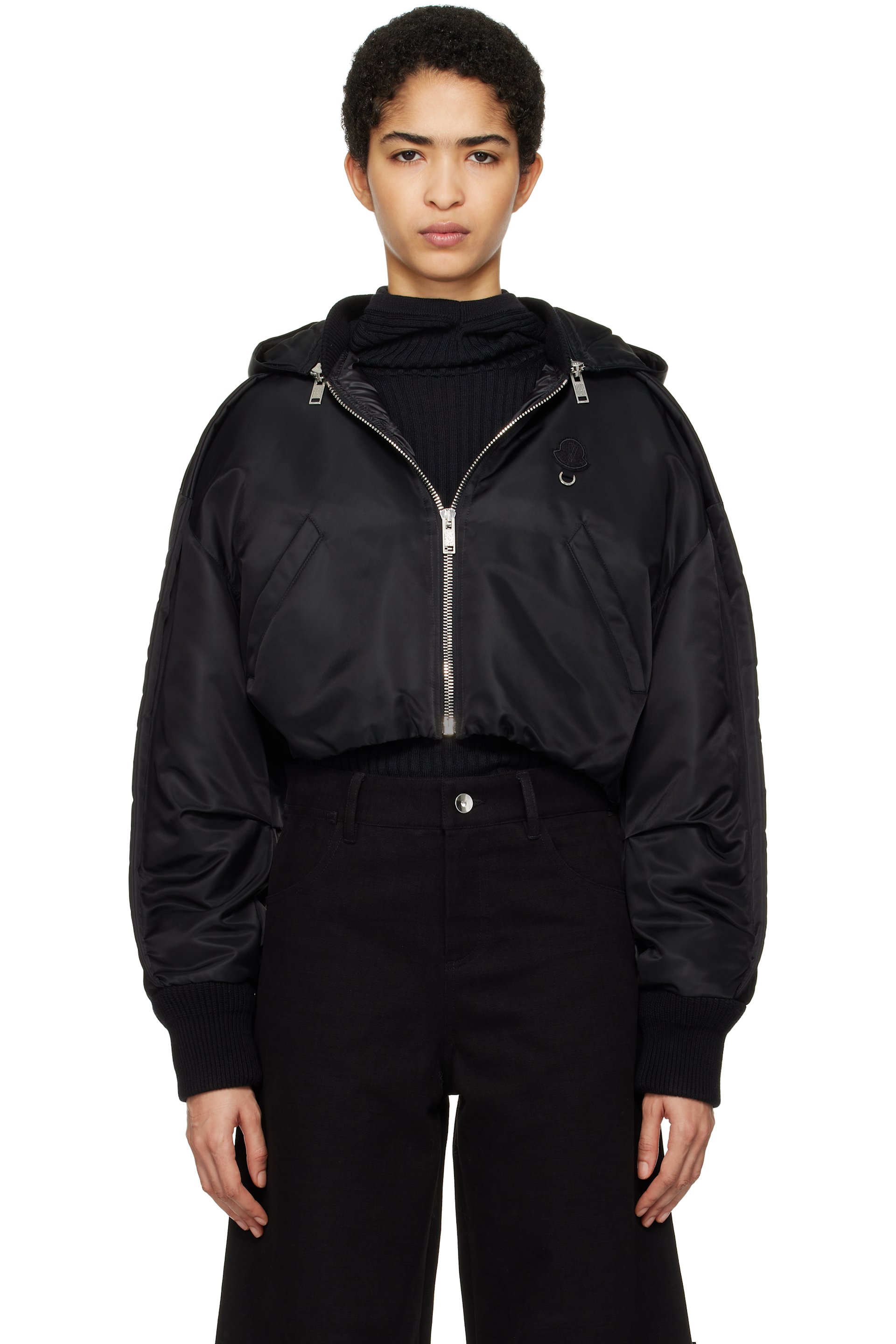Moncler Genius - Blouson Malek noir rembourré en duvet - Moncler x Willow Smith