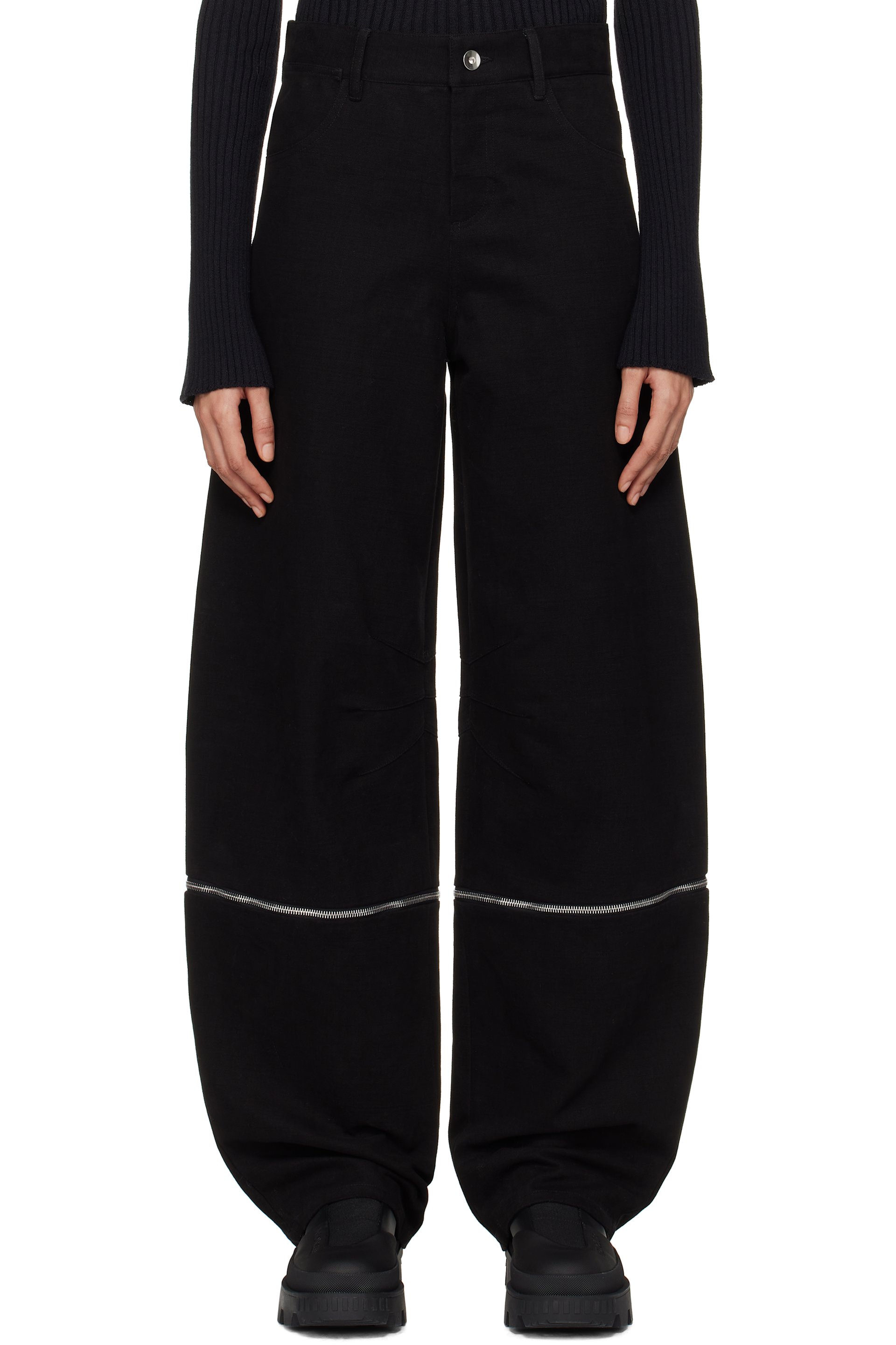 Moncler Genius - Pantalon noir en canevas - Moncler x Willow Smith