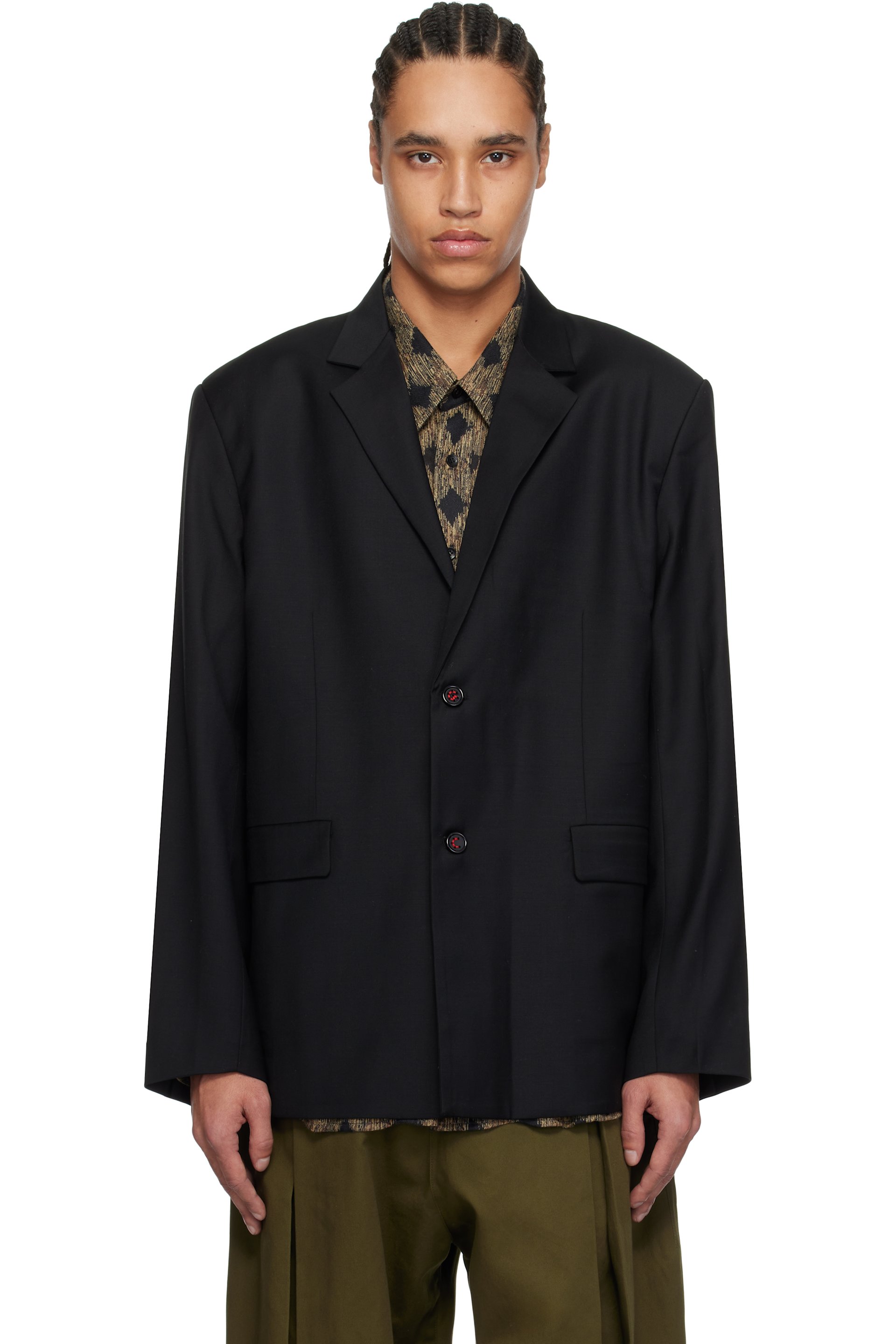 Glass Cypress - Black Figure Blazer
