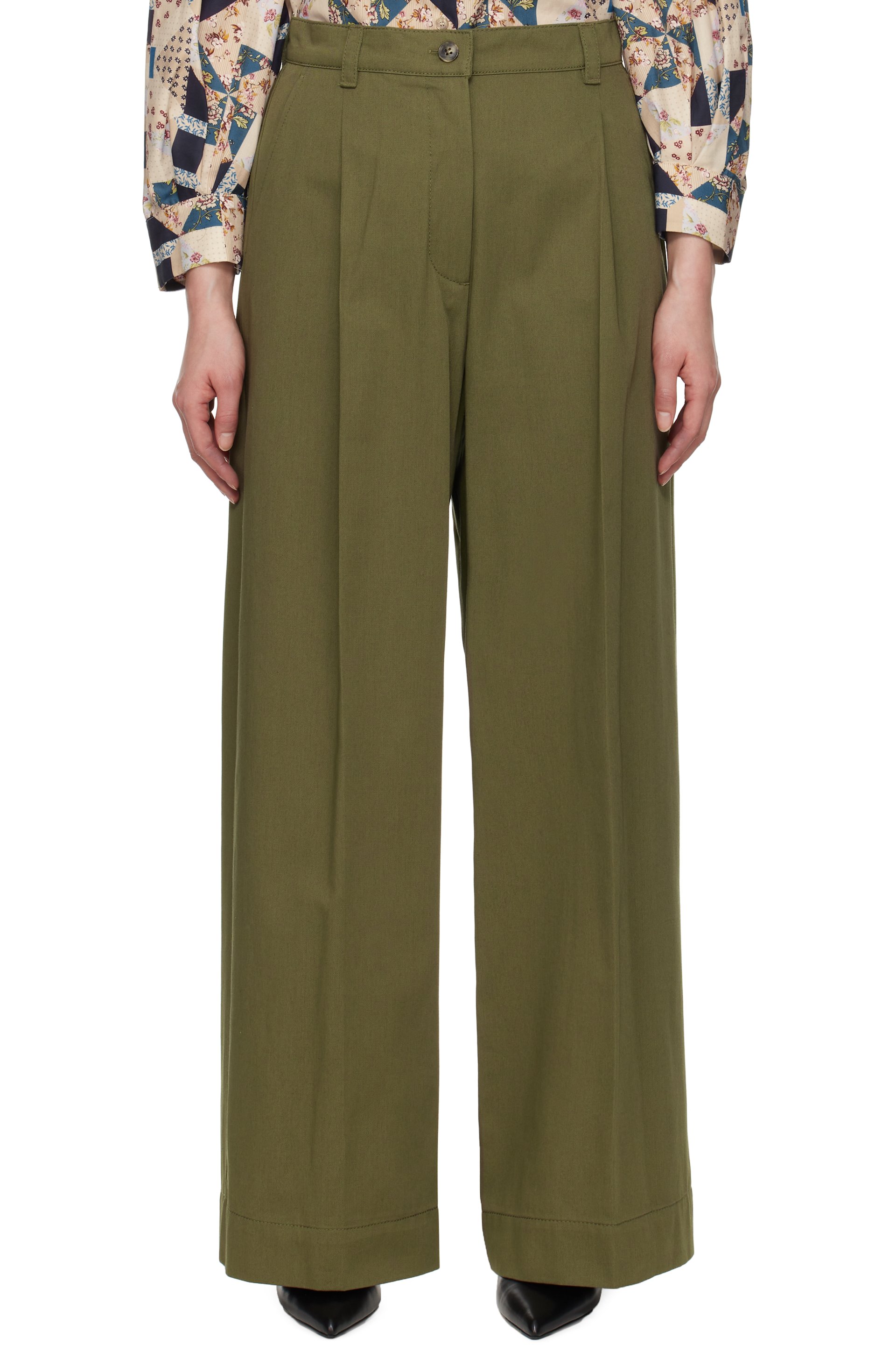 Weekend Max Mara - Pantalon Nebbie kaki