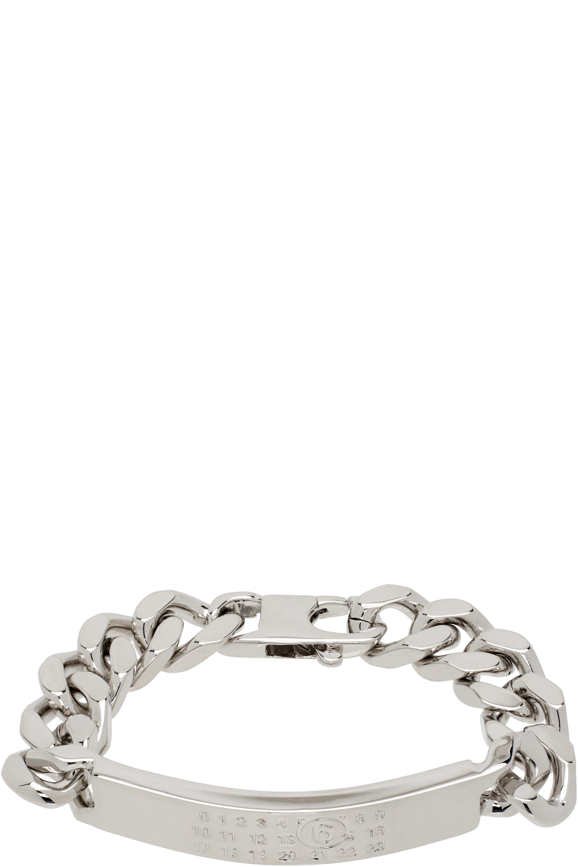 MM6 Maison Margiela - Bracelet-chainette argenté