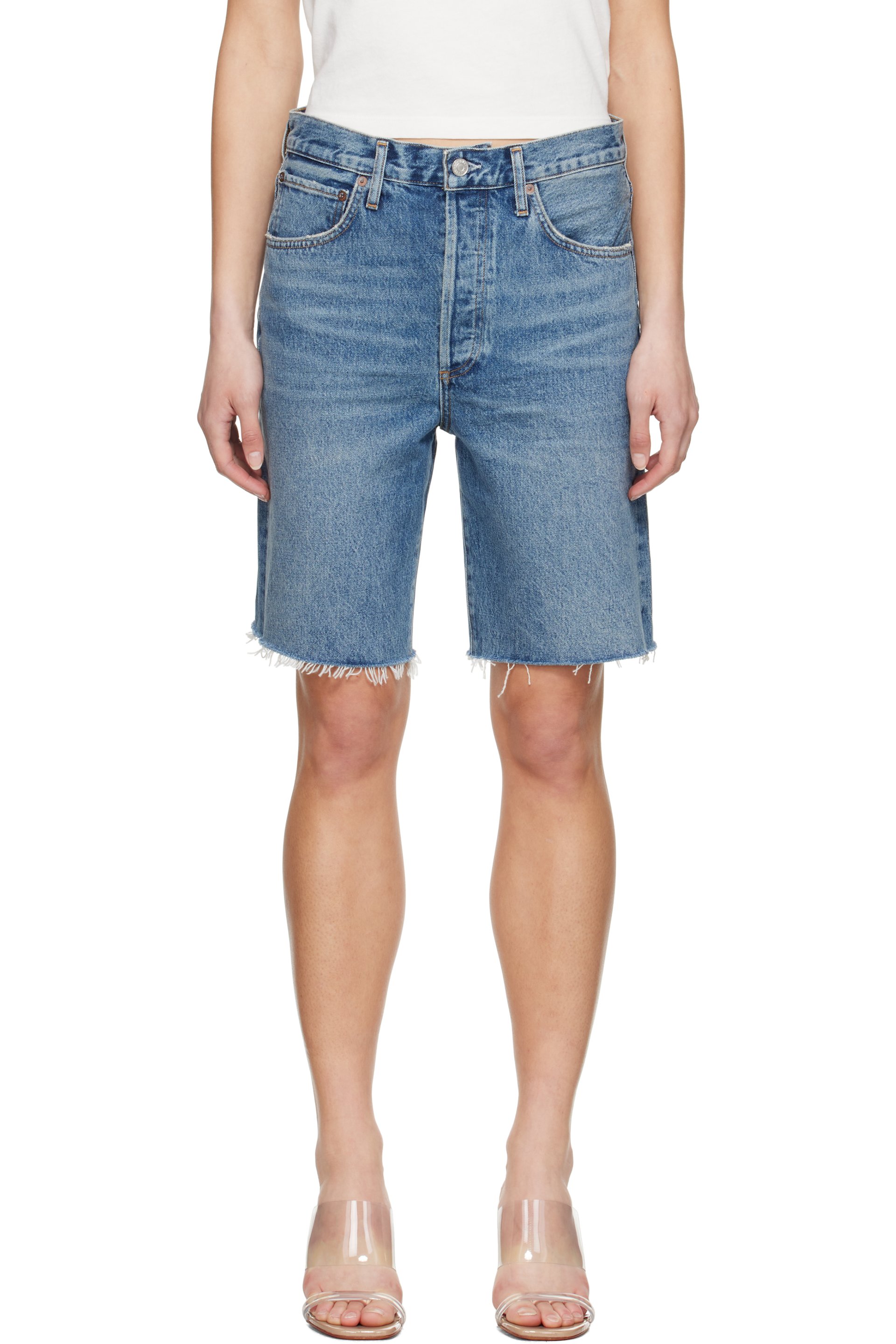 AGOLDE - Blue 90's Denim Shorts