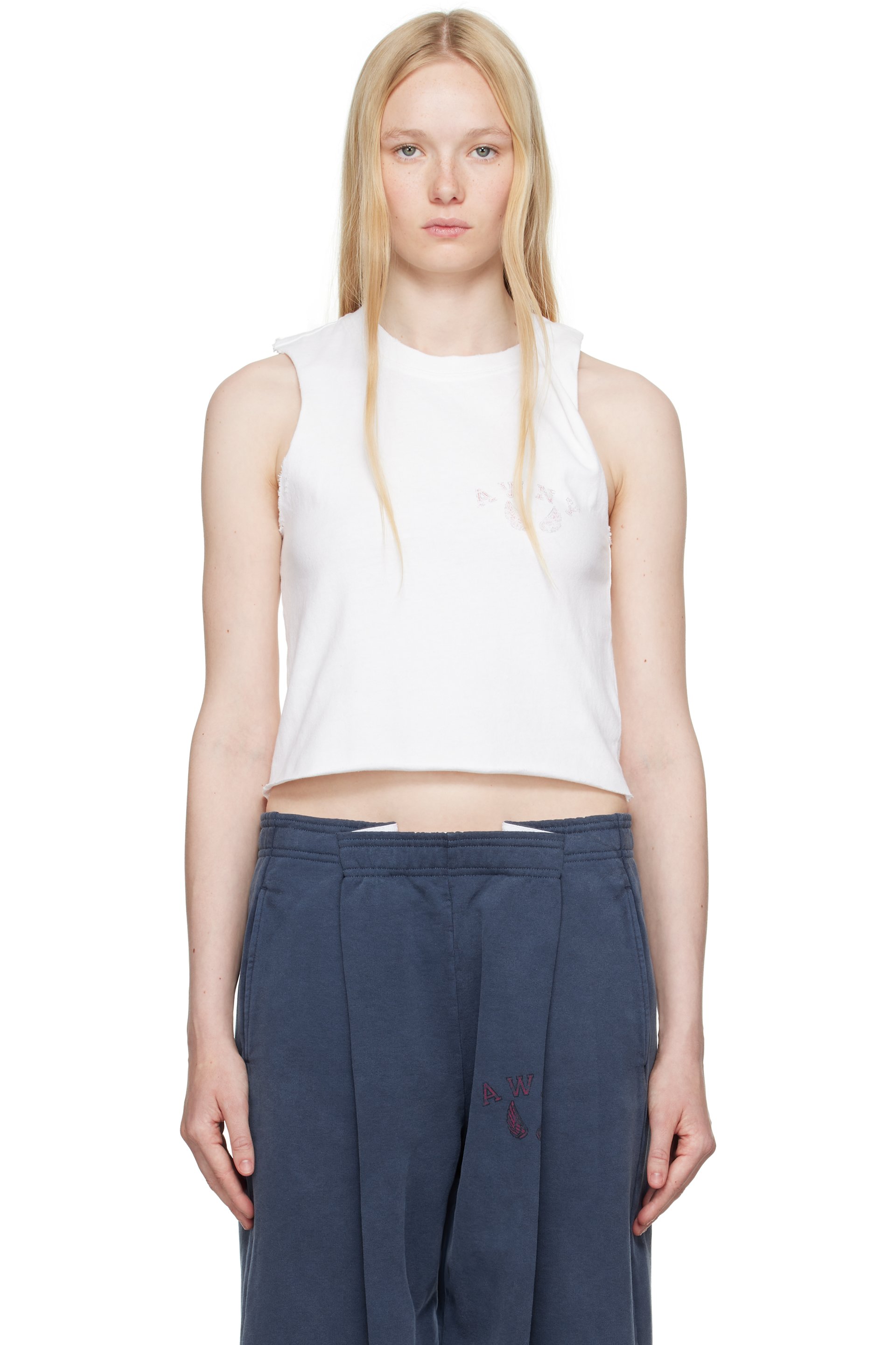 alexanderwang.t - Débardeur blanc à logo