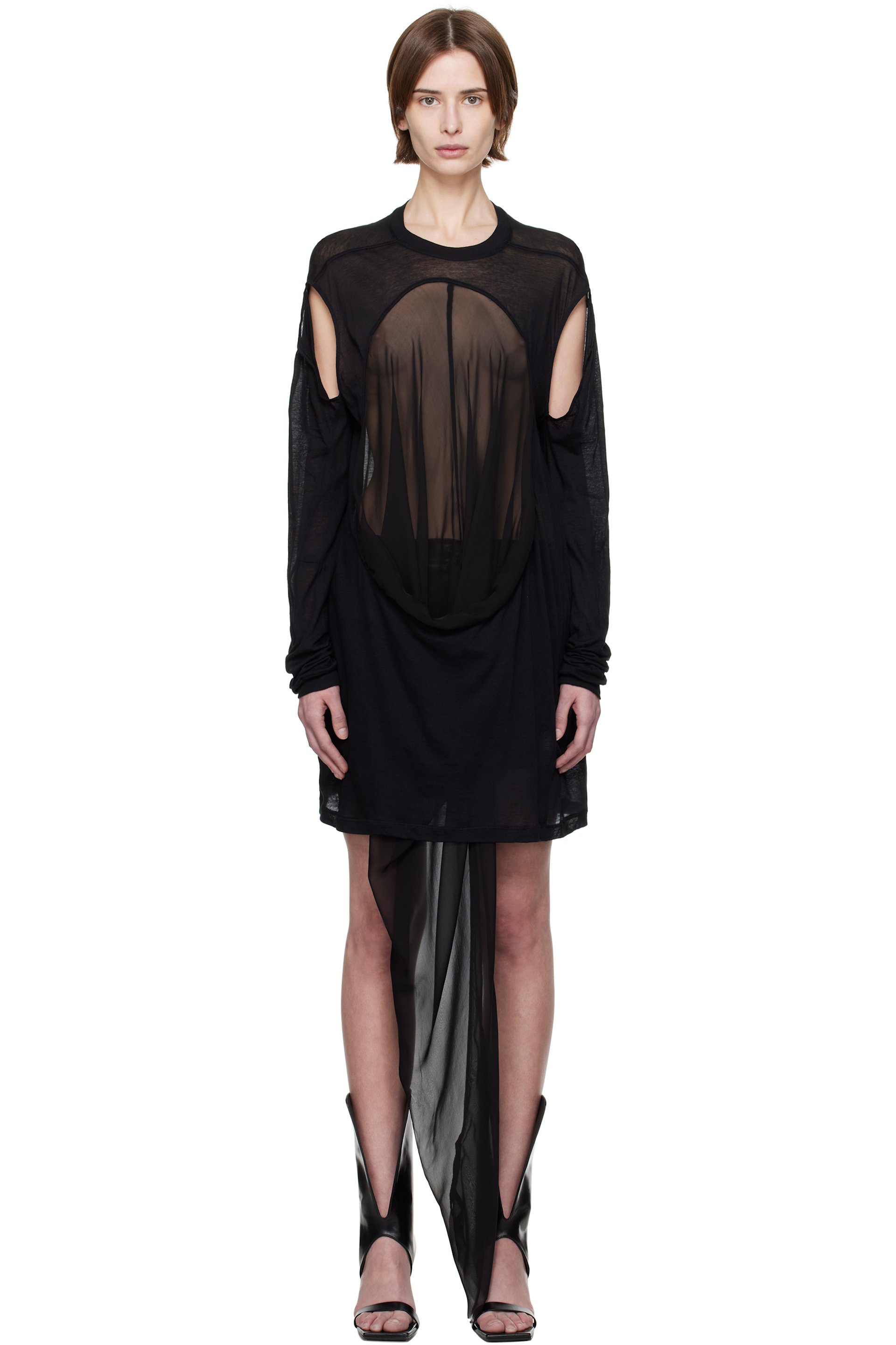 Rick Owens - T-shirt Drain noir - Hollywood