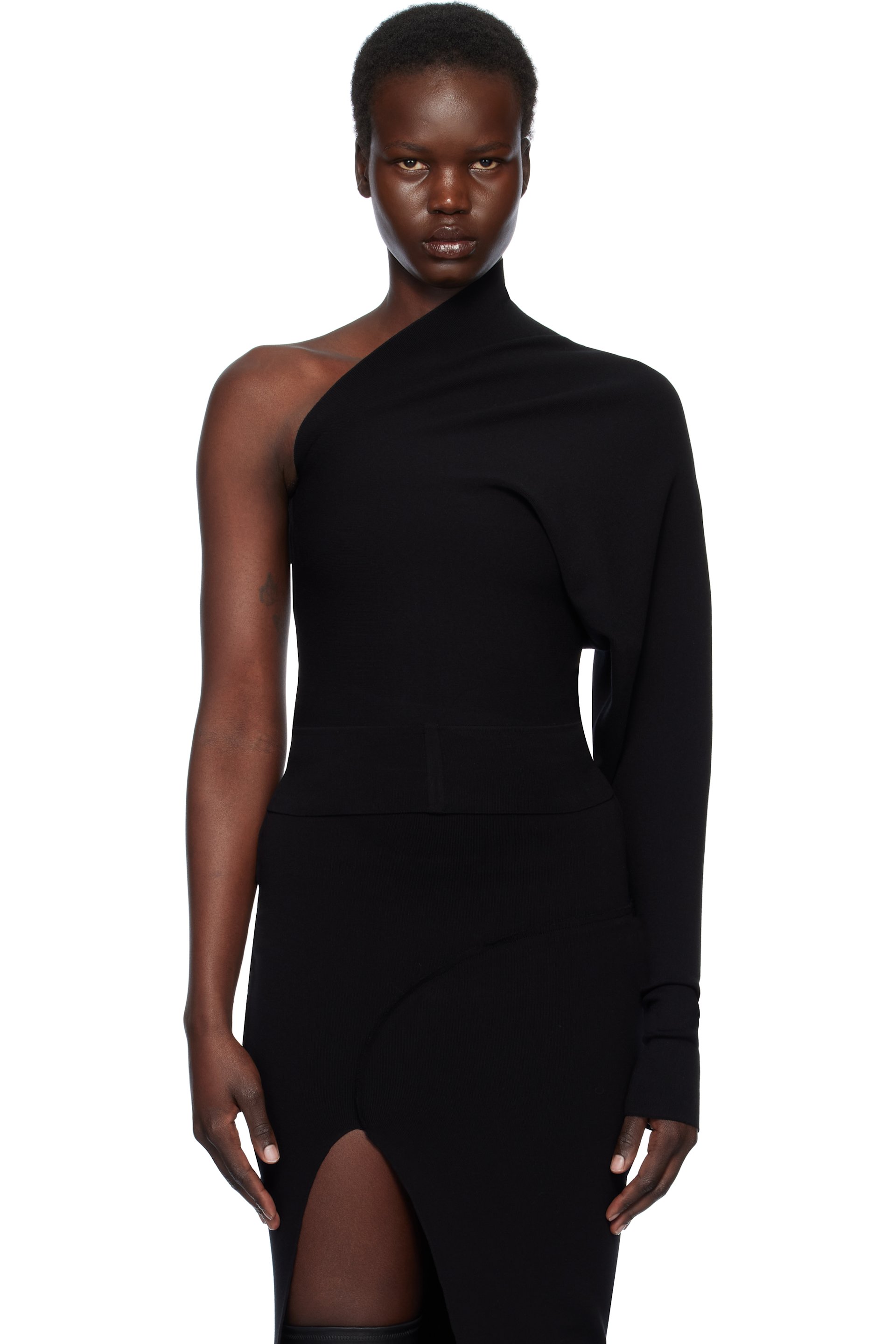 Rick Owens - Haut noir à manche unique - Hollywood