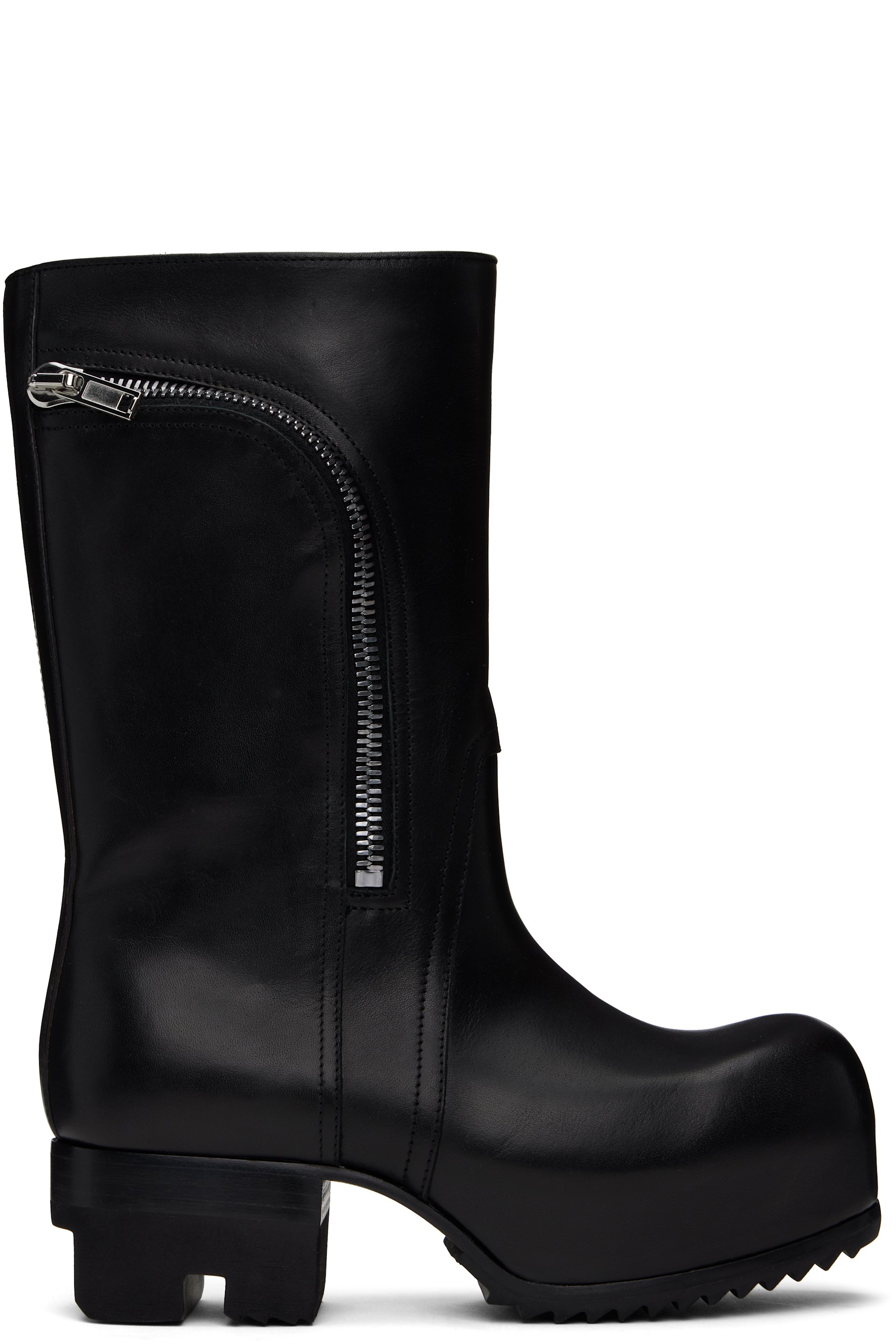 Rick Owens - Bottes à enfiler Ballast noires à poche Bauhaus - Hollywood