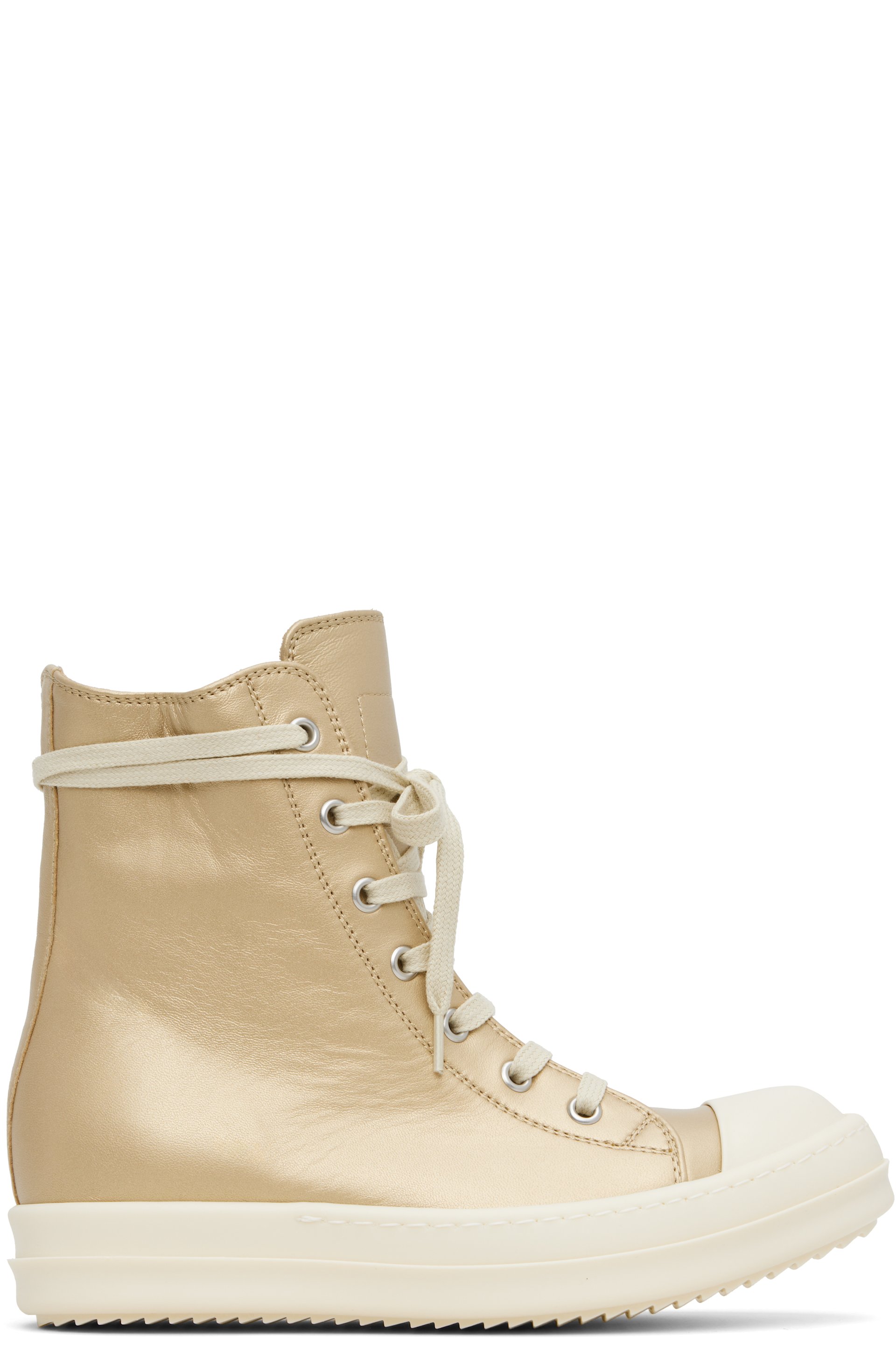 Rick Owens - Gold Hollywood Sneakers
