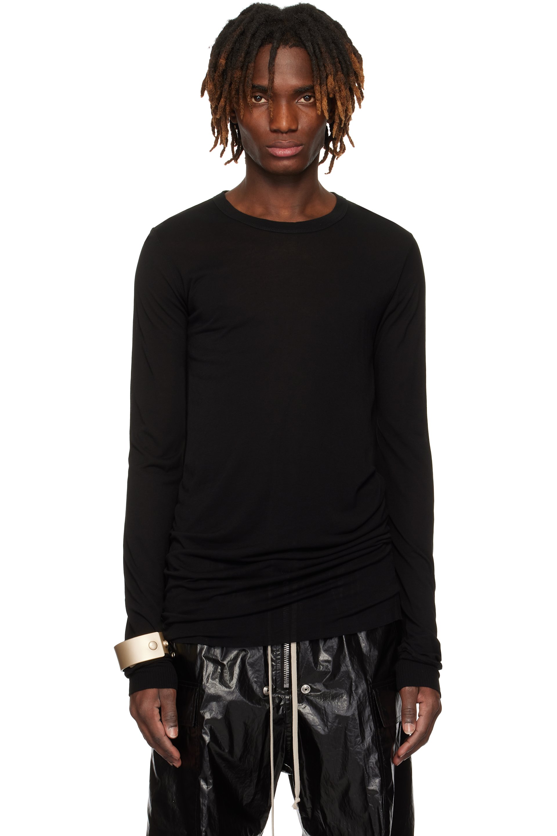 Rick Owens - T-shirt à manches longues noir - Hollywood