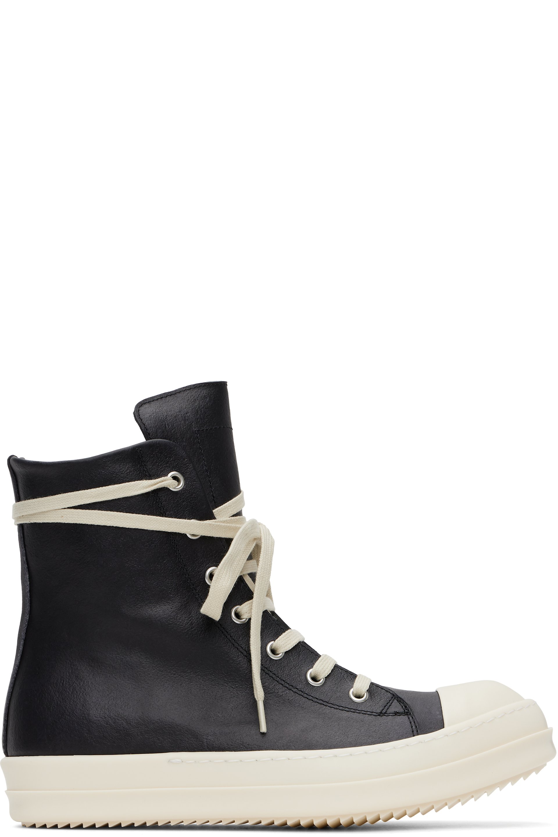 Rick Owens - Black Hollywood Leather Sneakers