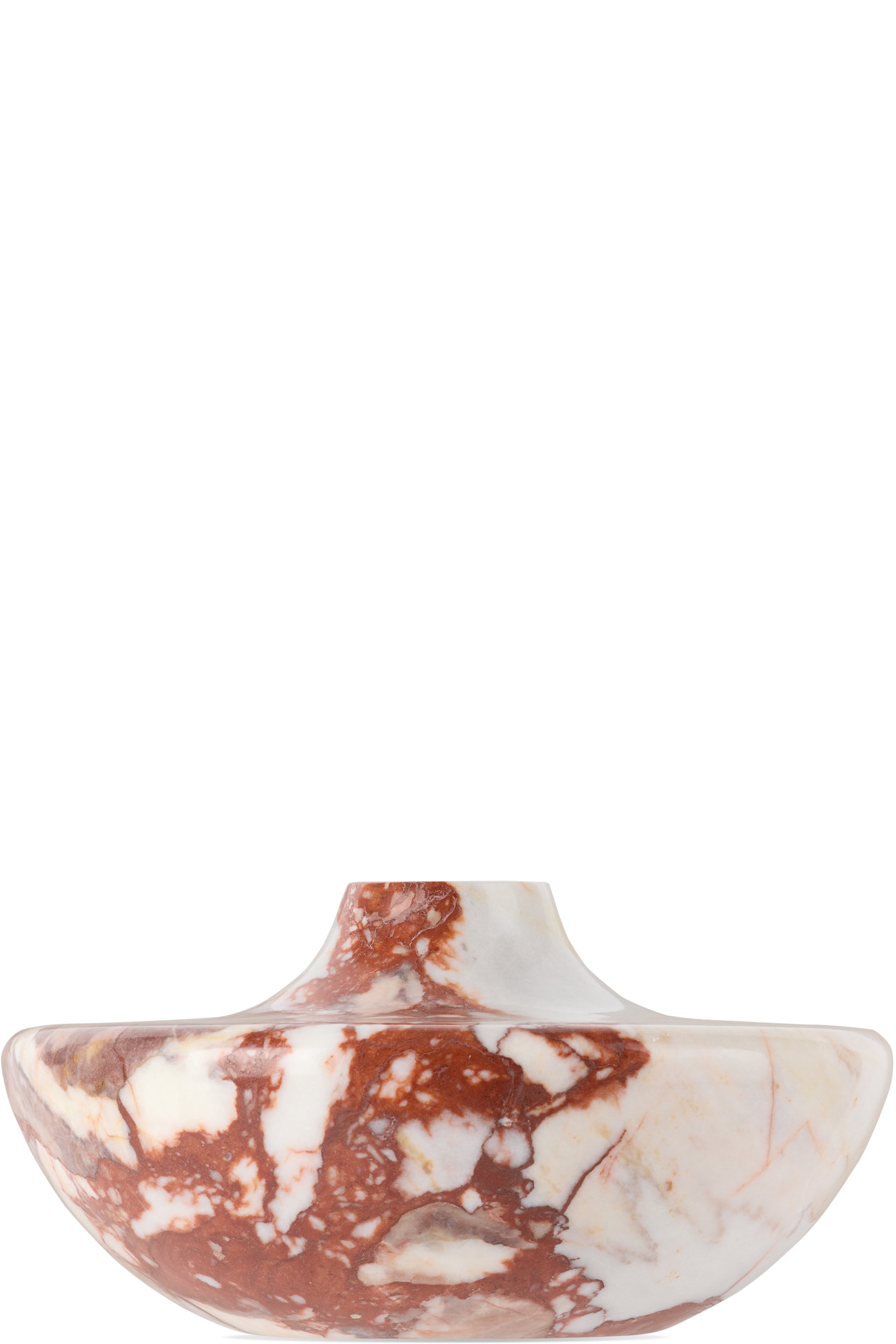 Soho Home - Off-White & Red Alma Vase