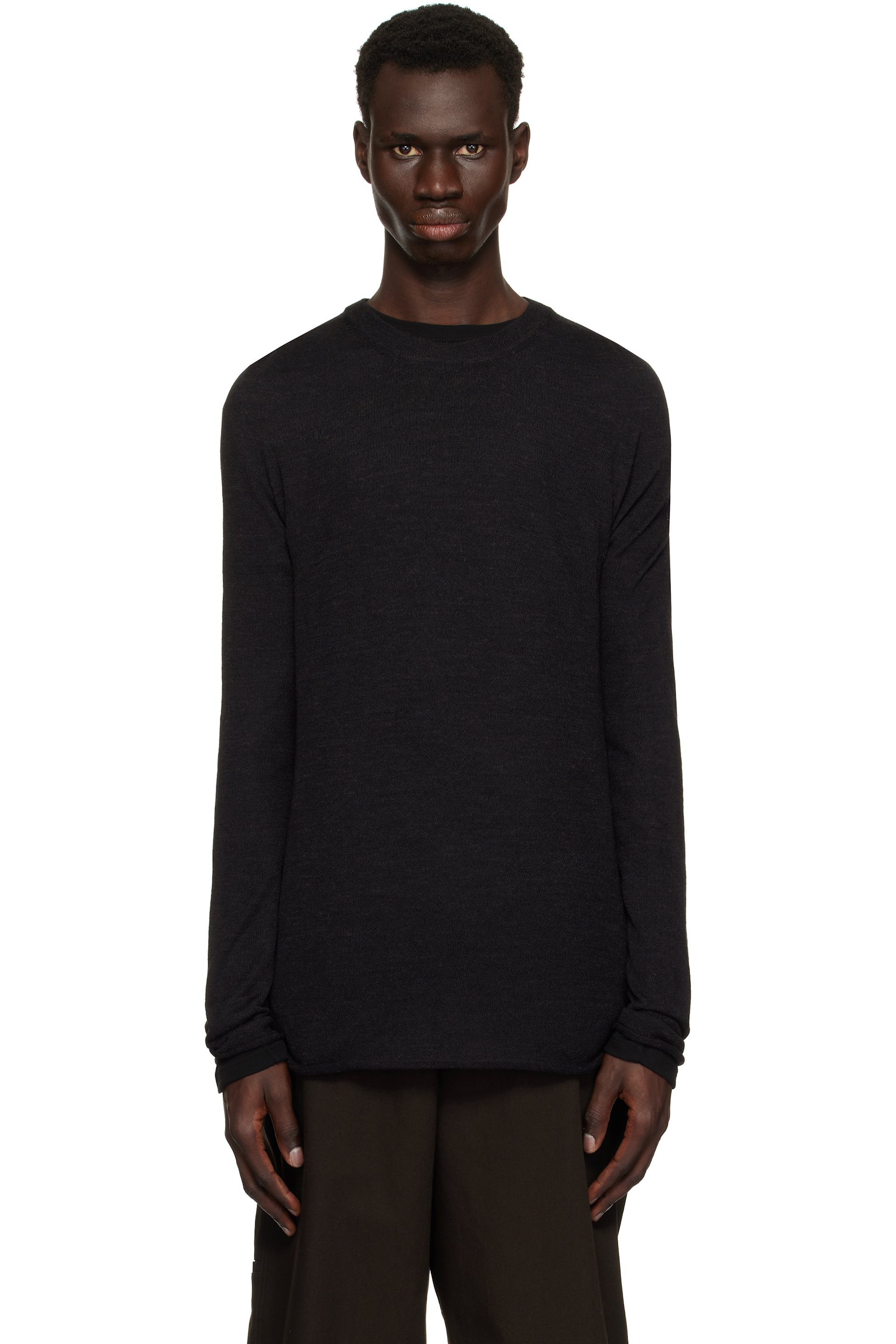Jil Sander - Pull étagé noir