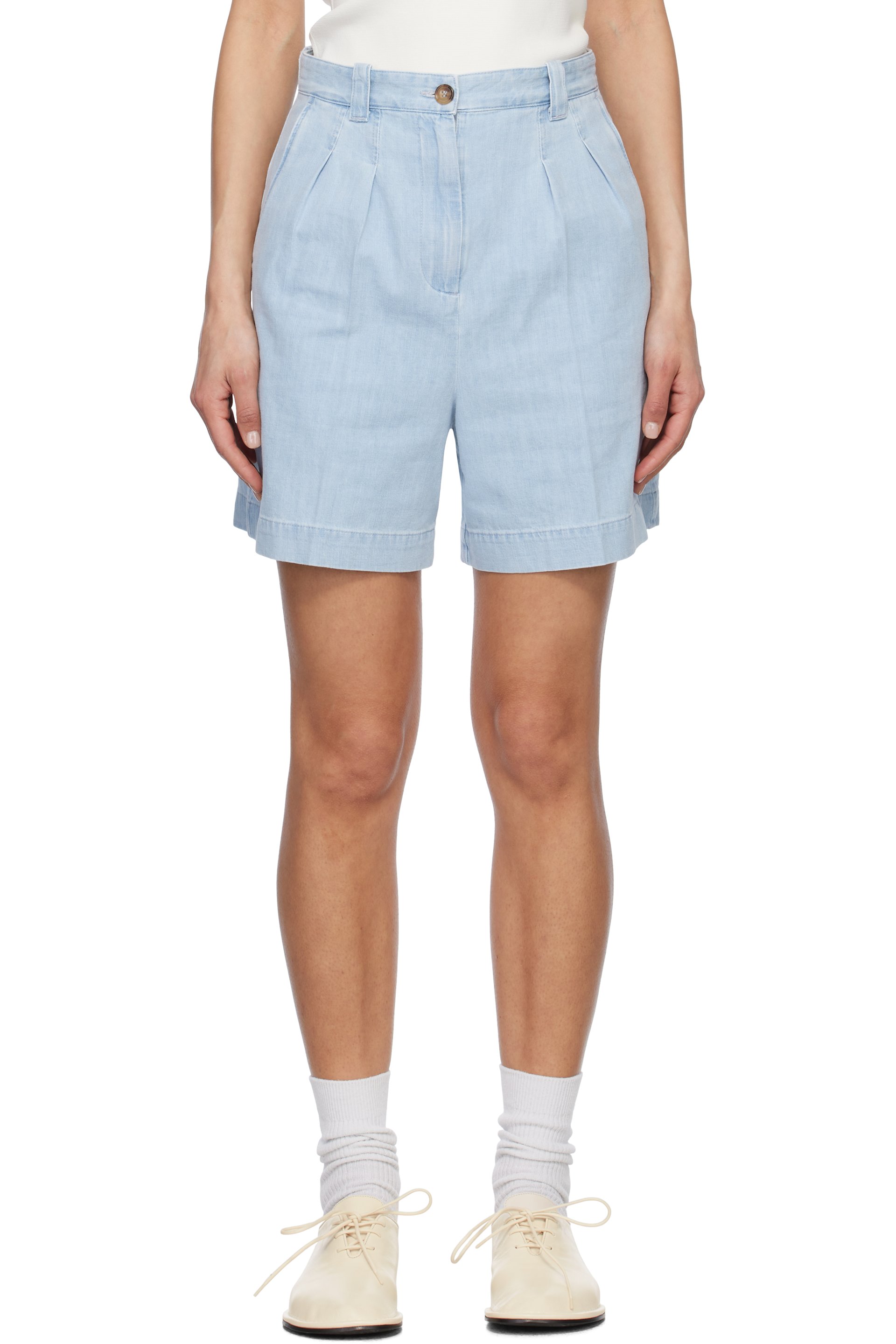 A.P.C. - Short Nola bleu en denim