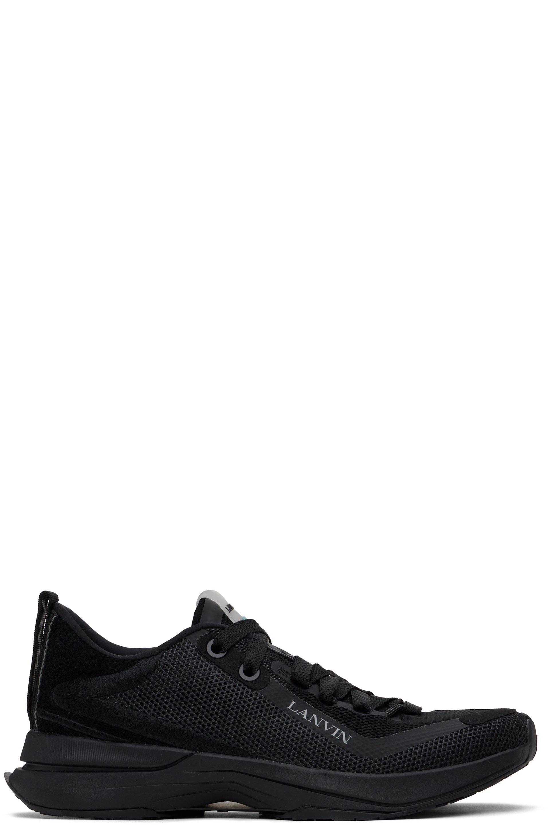 Lanvin - Black L-I Mesh Sneakers