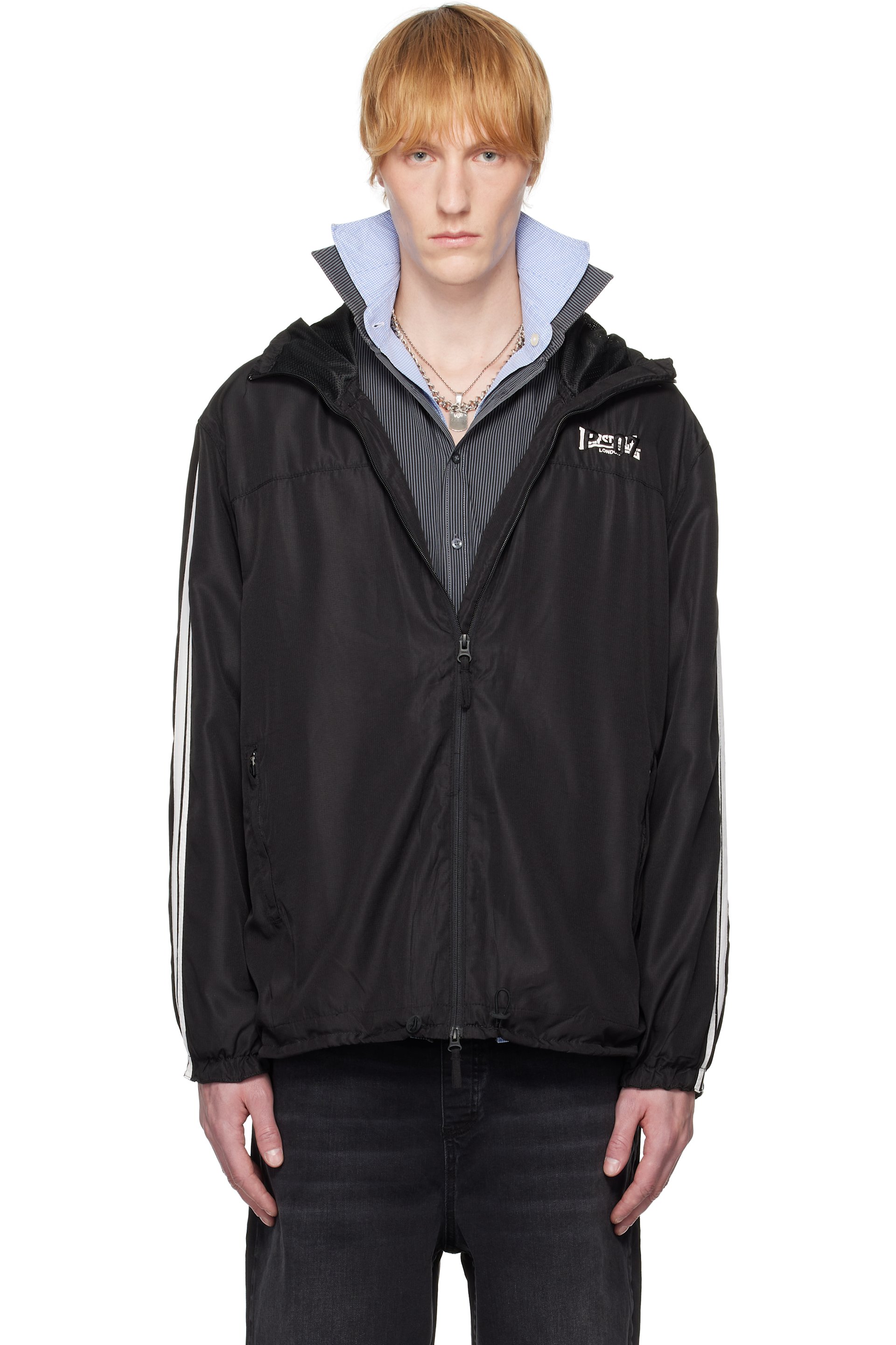 Prototypes - Black Backless Tracksuit Jacket