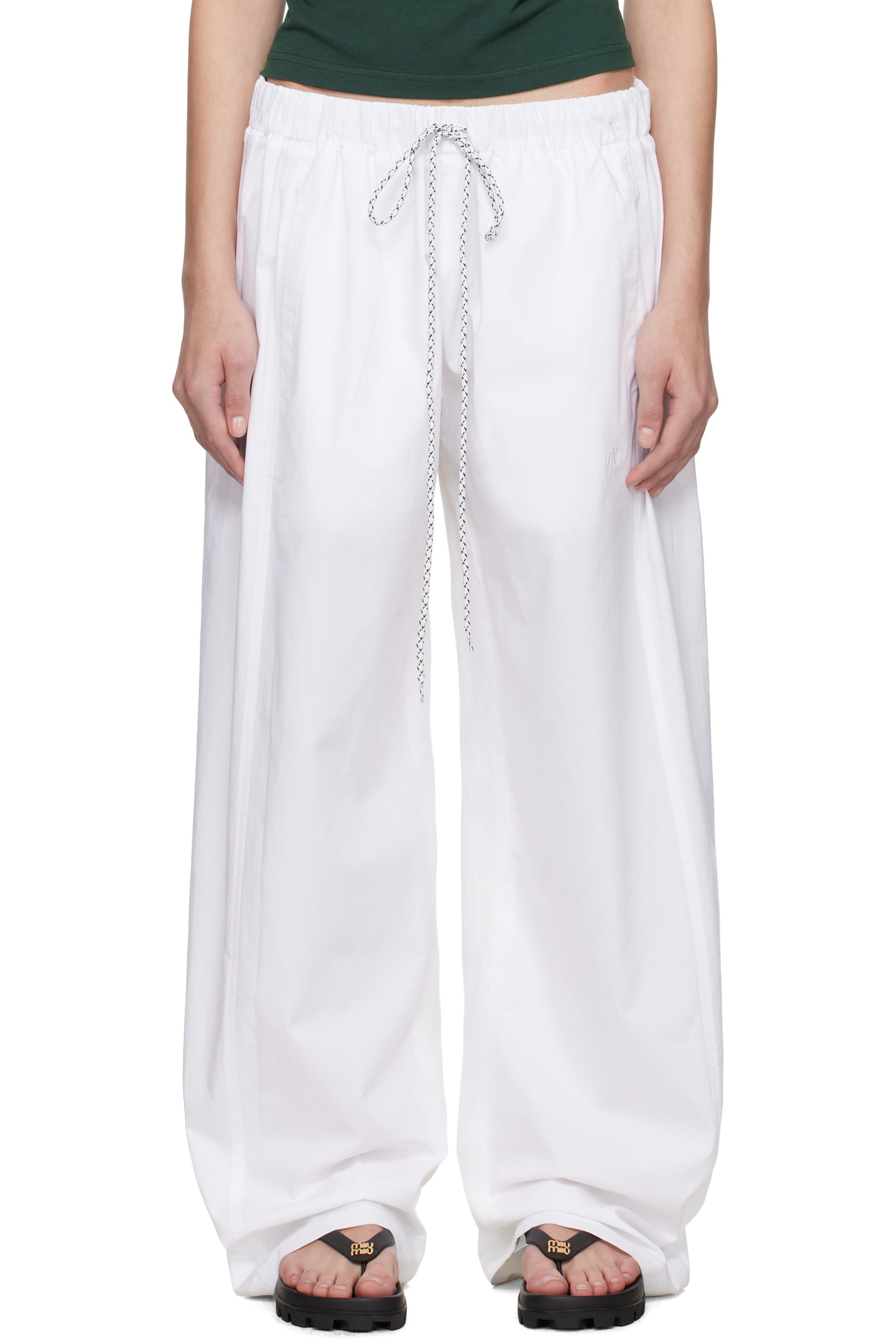 Julie Kegels - Pantalon blanc à panneaux