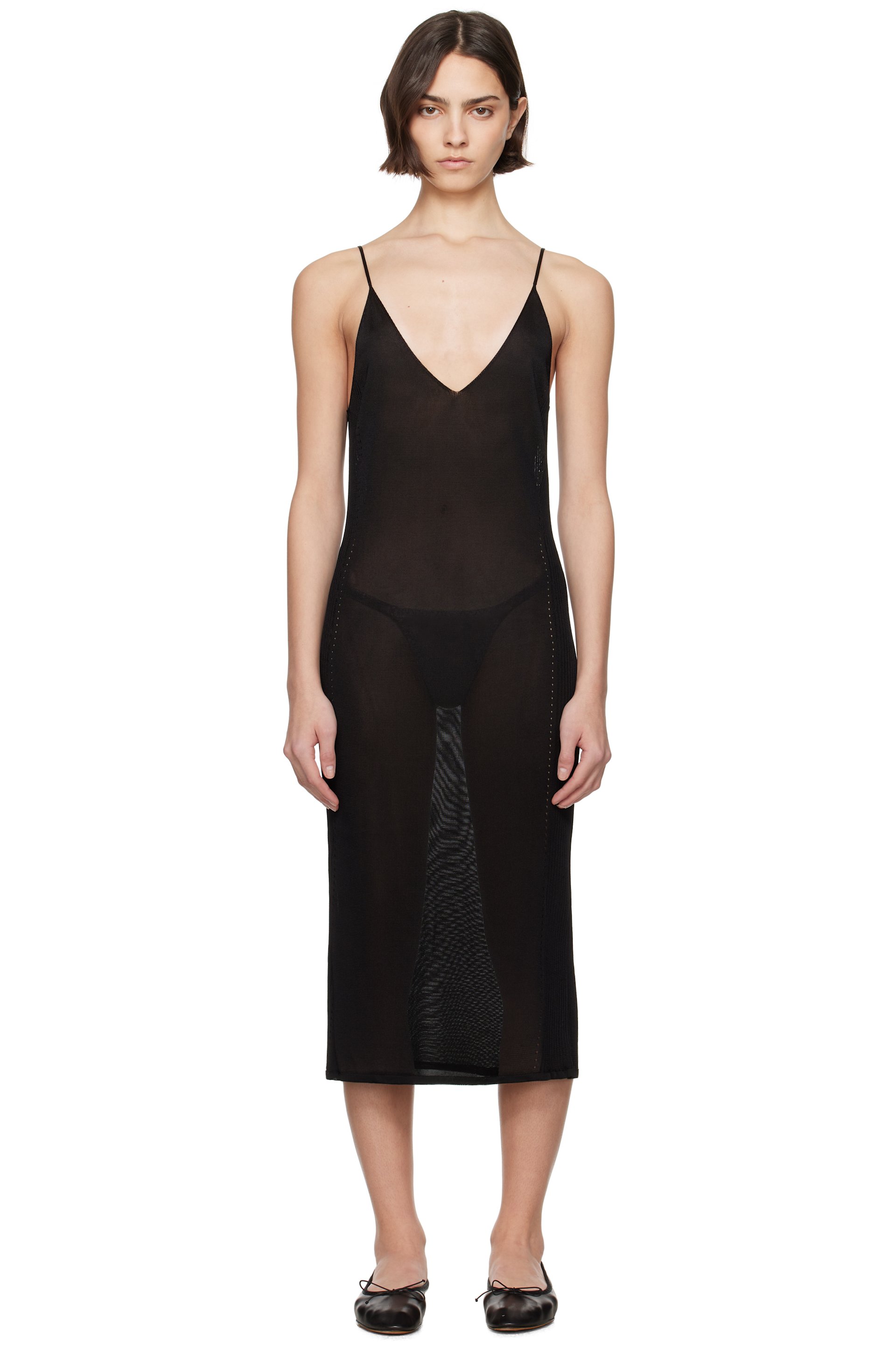 High Sport - Robe midi moulante Gabe noire