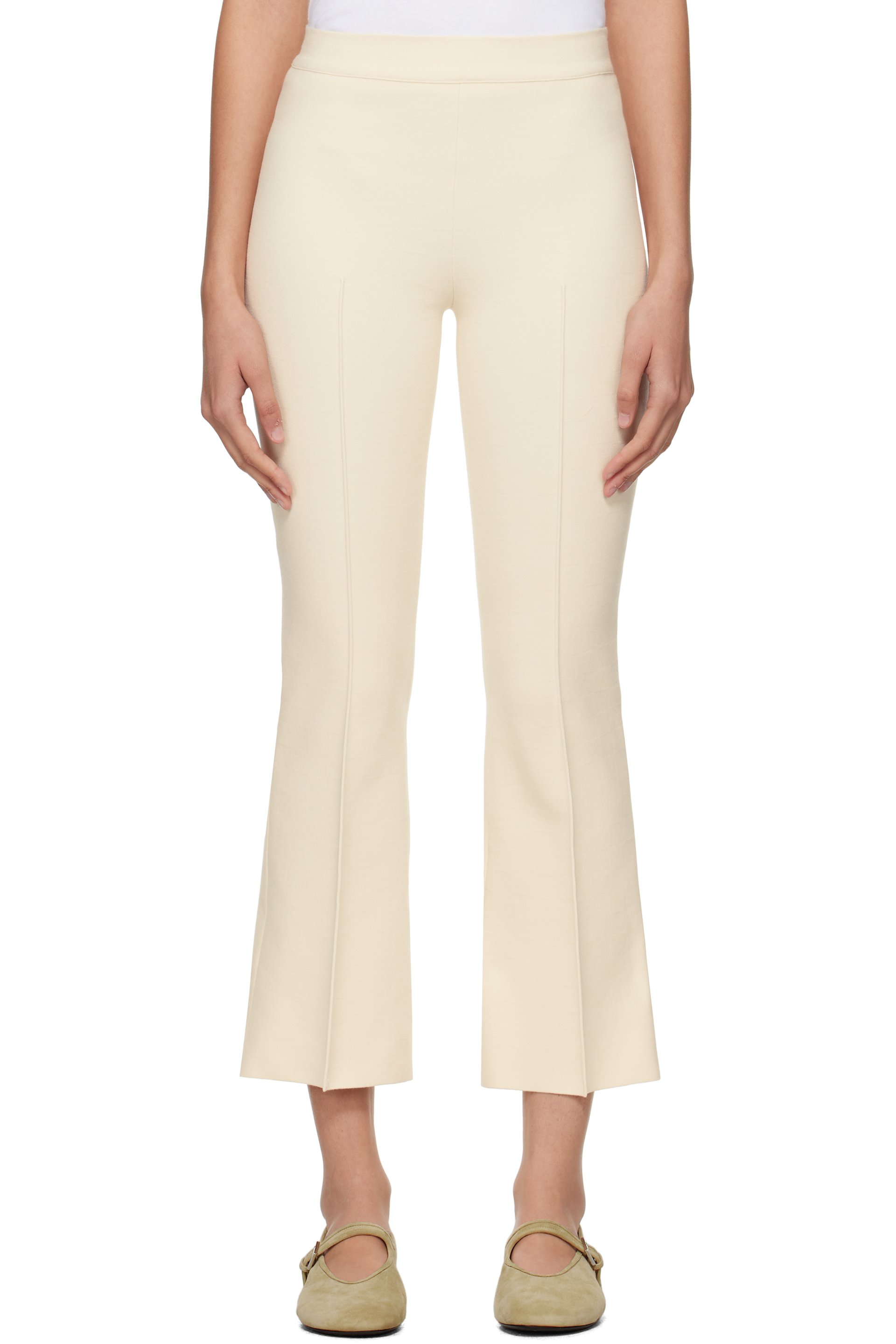 High Sport - Pantalon évasé blanc cassé