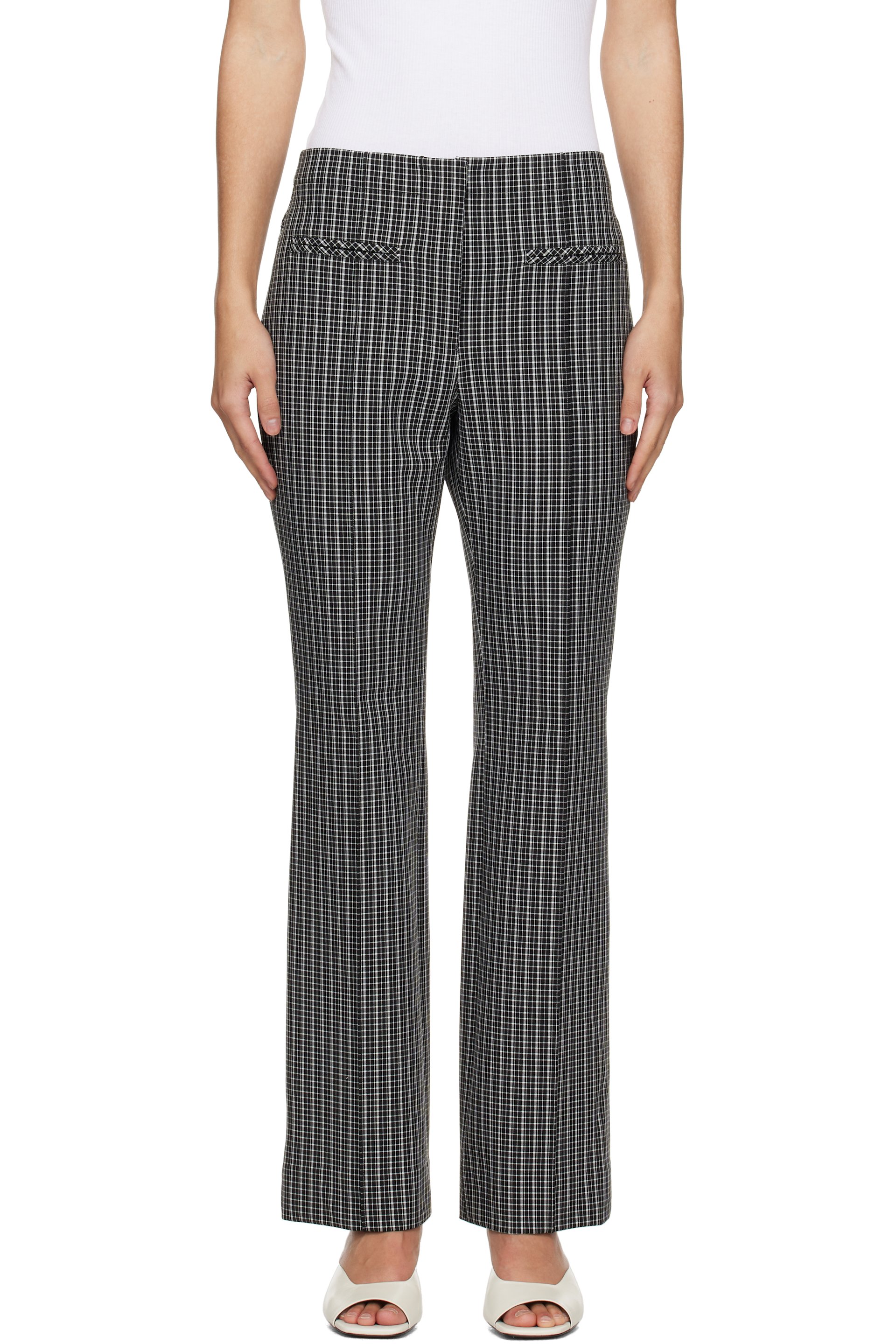 Proenza Schouler - Pantalon Isadora noir et blanc - Proenza Schouler White Label
