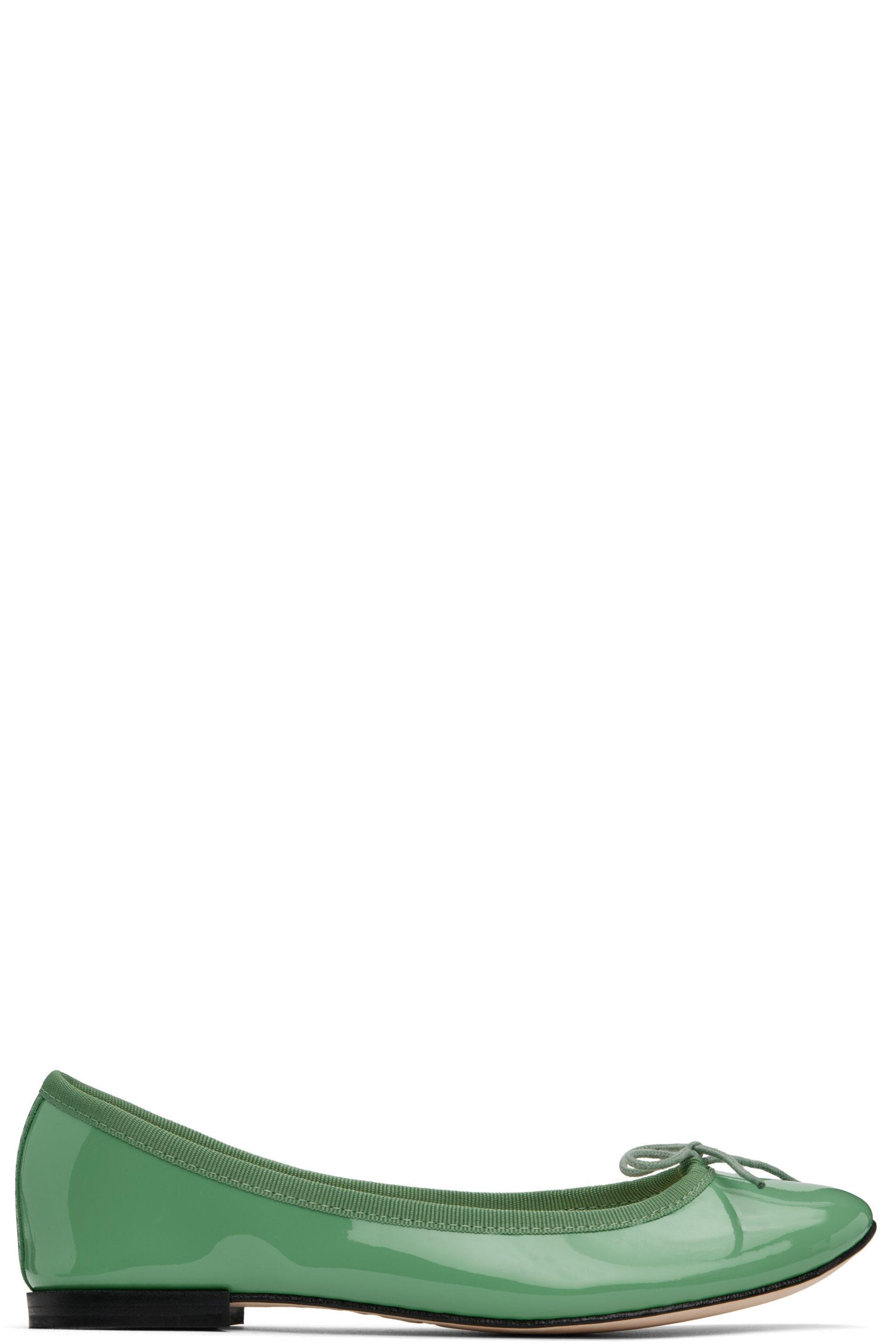 Repetto - SSENSE Exclusive Green Cendrillon Ballerina Flats