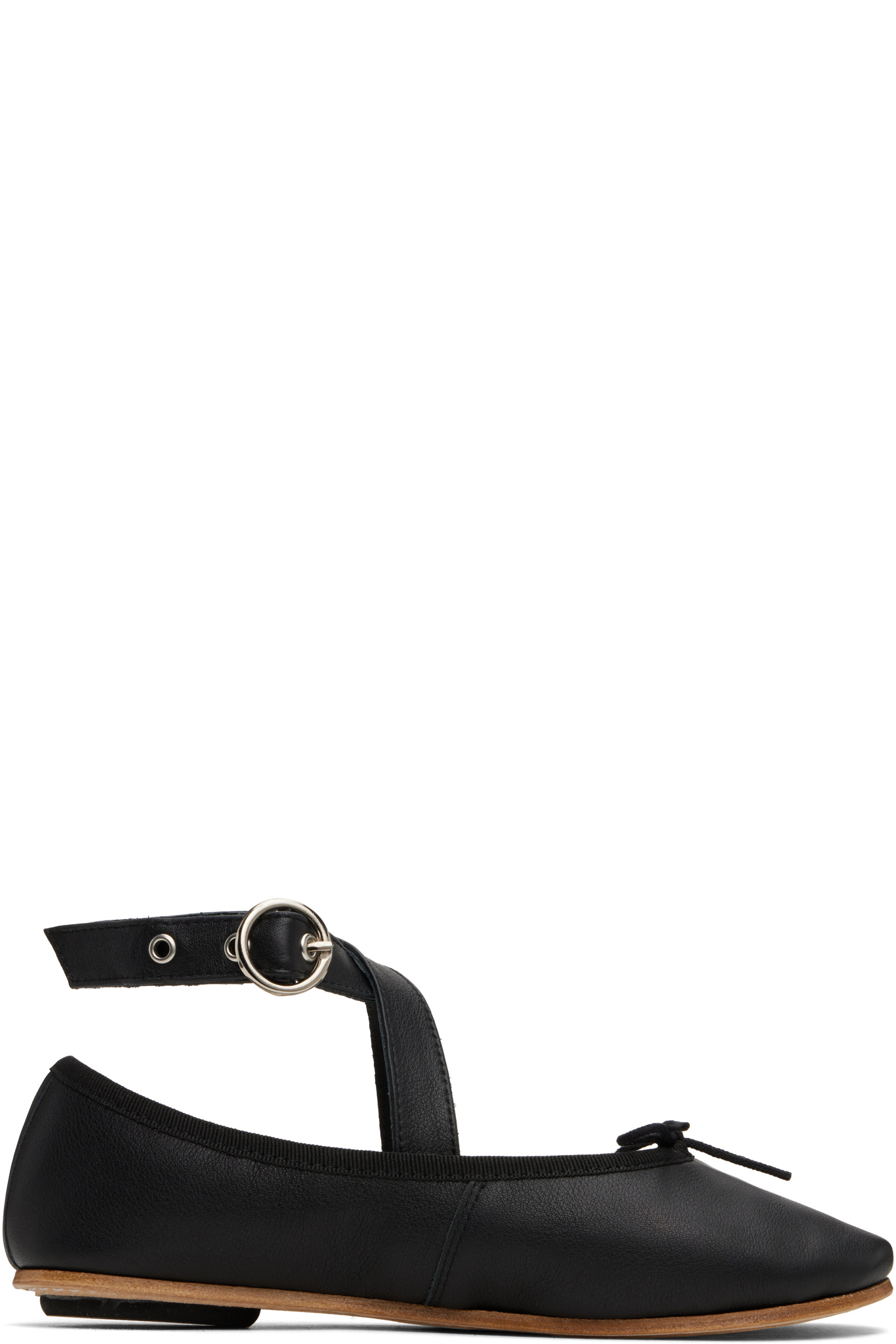 Repetto - Black Sophia Belt Ballerina Flats