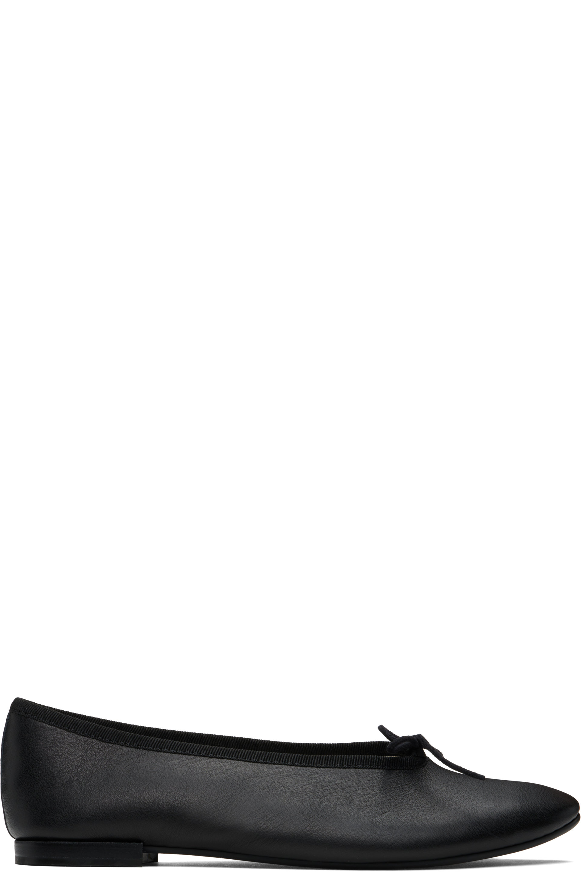 Repetto - Black Lilouh Rubber Sole Ballerina Flats