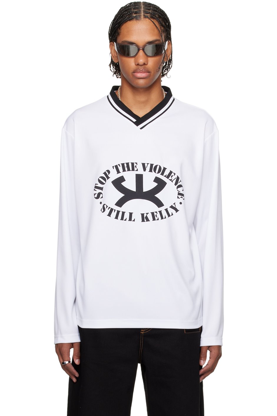 Still Kelly - White 'Stop the Violence' Sport Sweatshirt