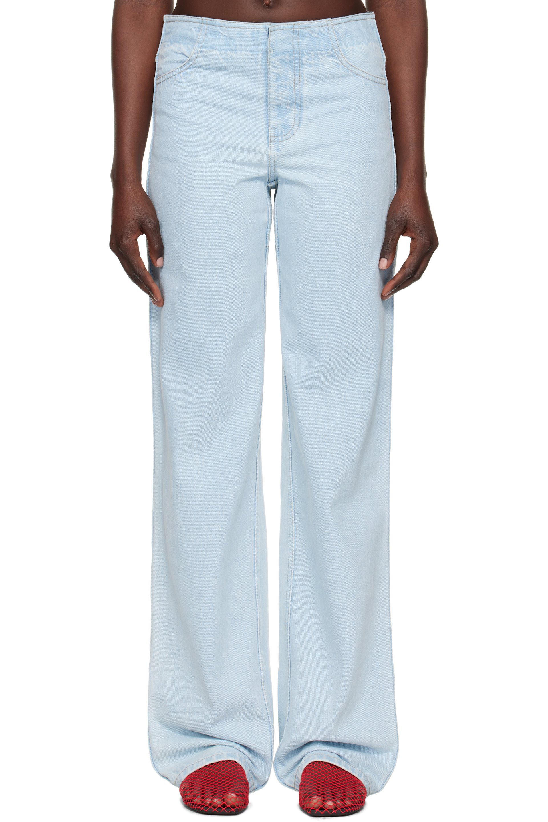 Christopher Esber - Blue Deconstruct Jeans