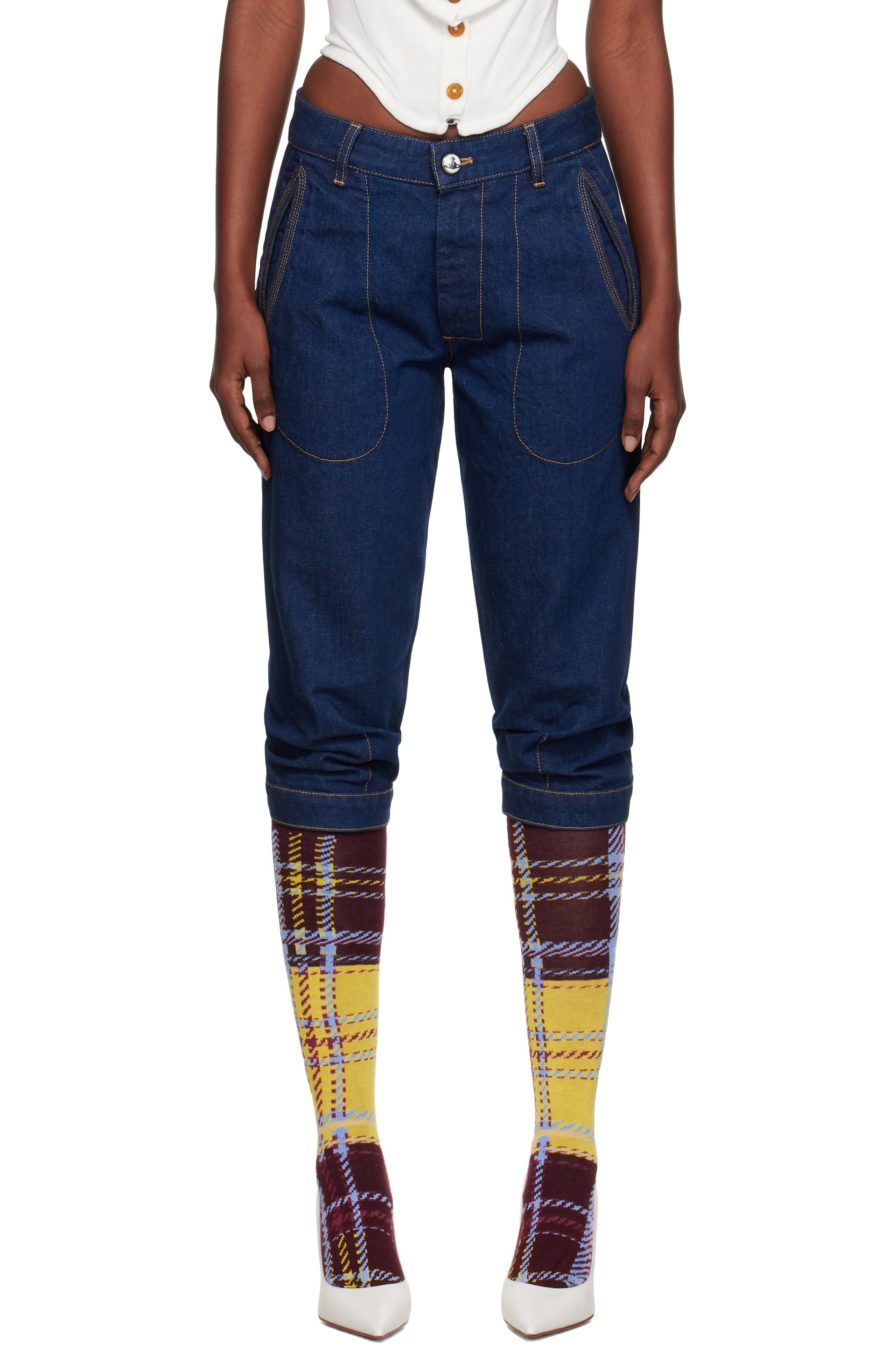 Vivienne Westwood - Jean de style culotte Casa bleu