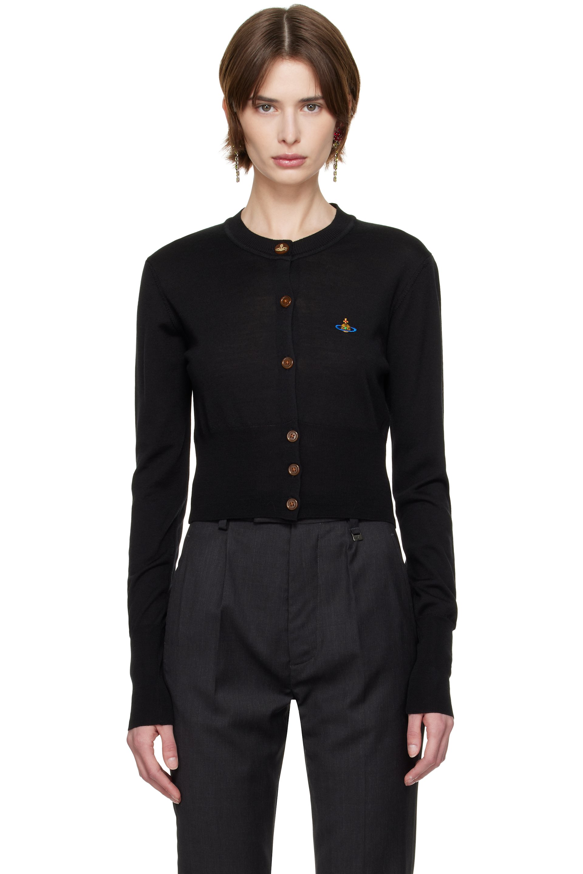 Vivienne Westwood - Cardigan écourté Bea noir