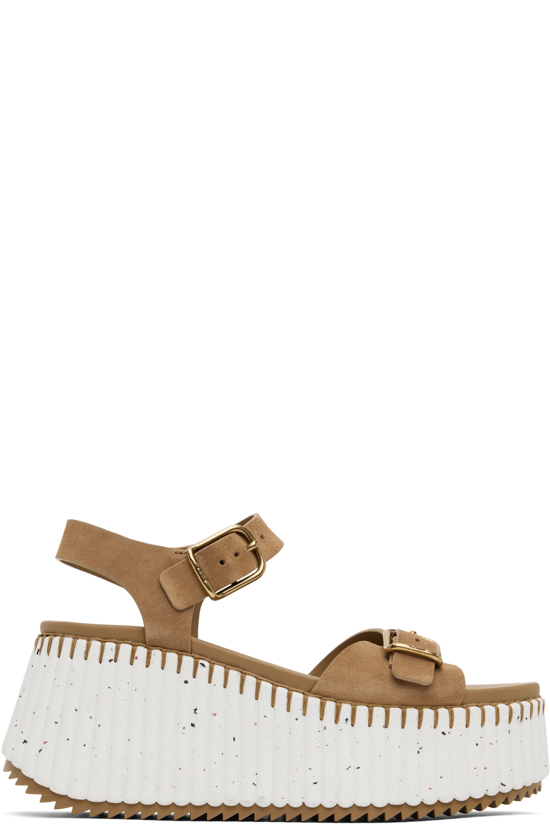 Chloé - Sandales Nama brunes