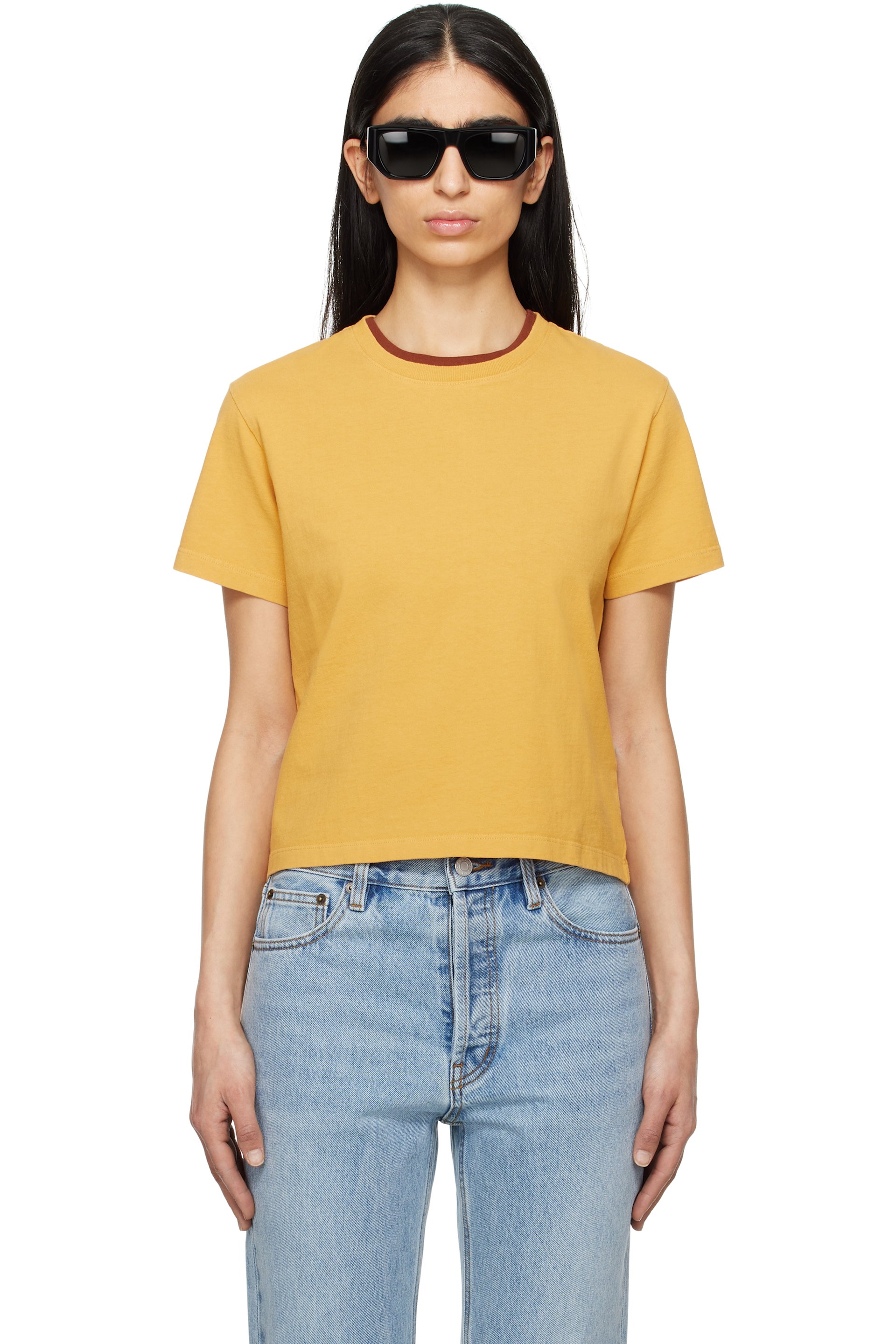 STILL HERE - T-shirt 'The Shirt' jaune exclusif à SSENSE - Colors