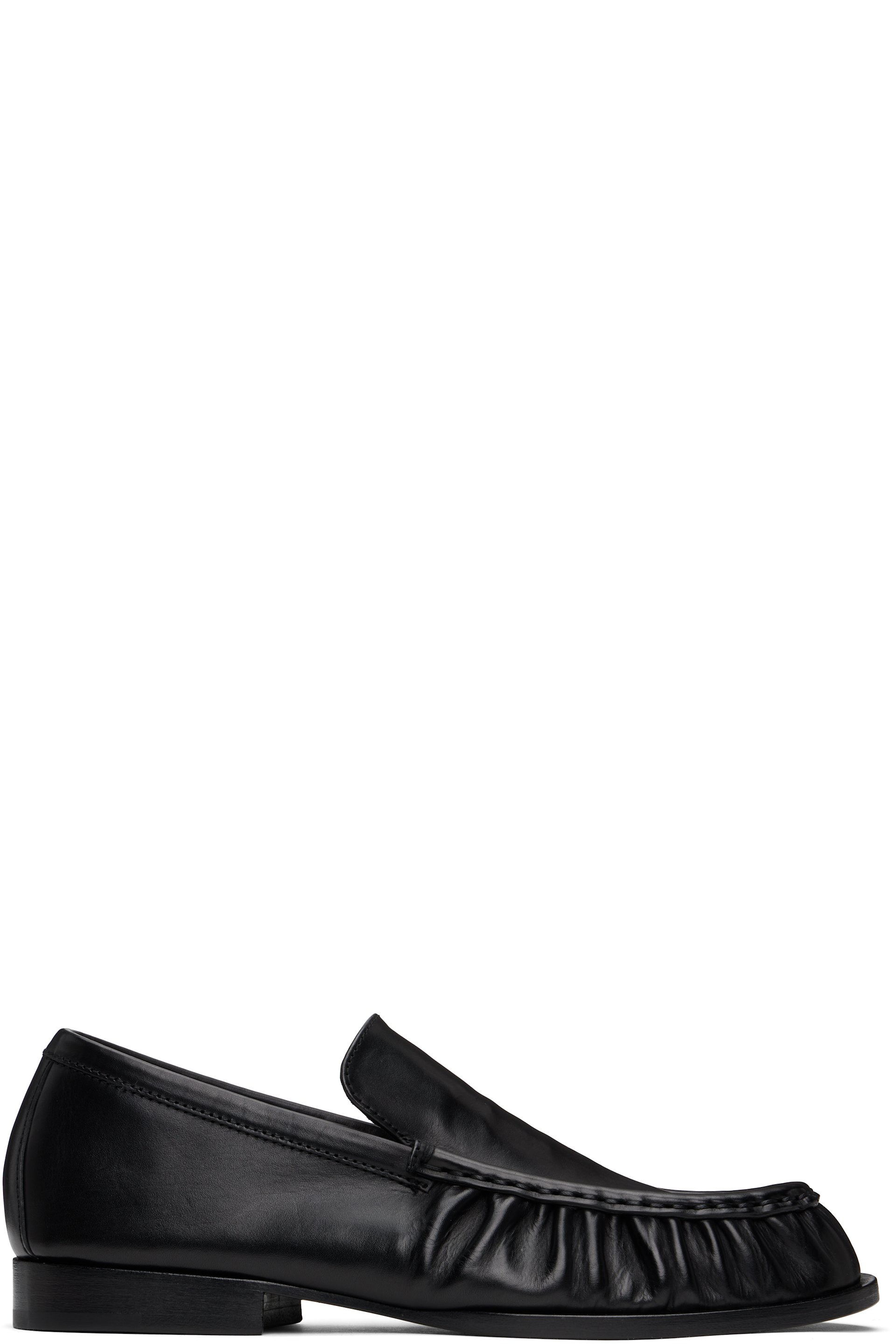 Dries Van Noten - Black Leather Loafers
