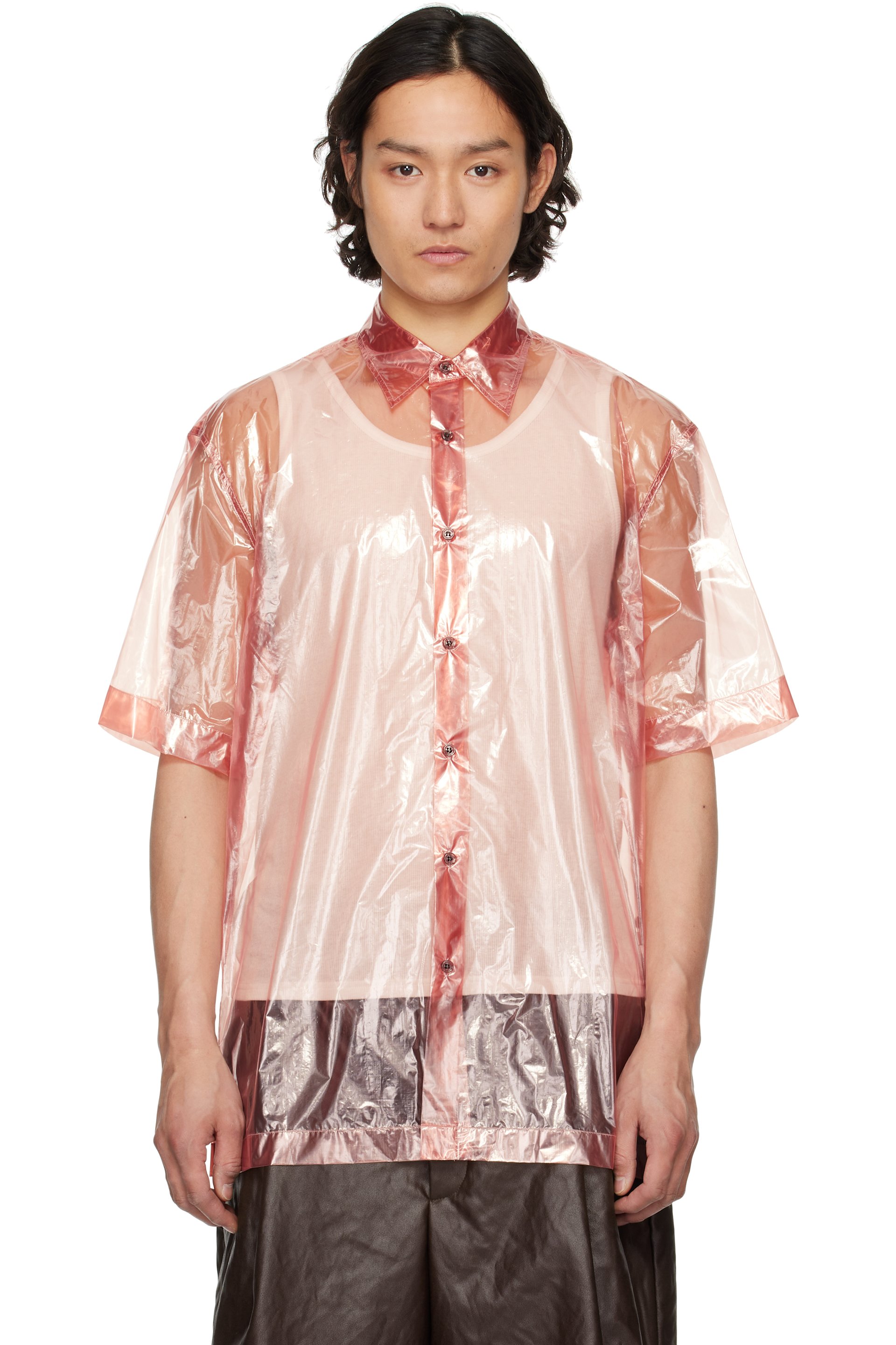 Dries Van Noten - Pink Sheer Shirt