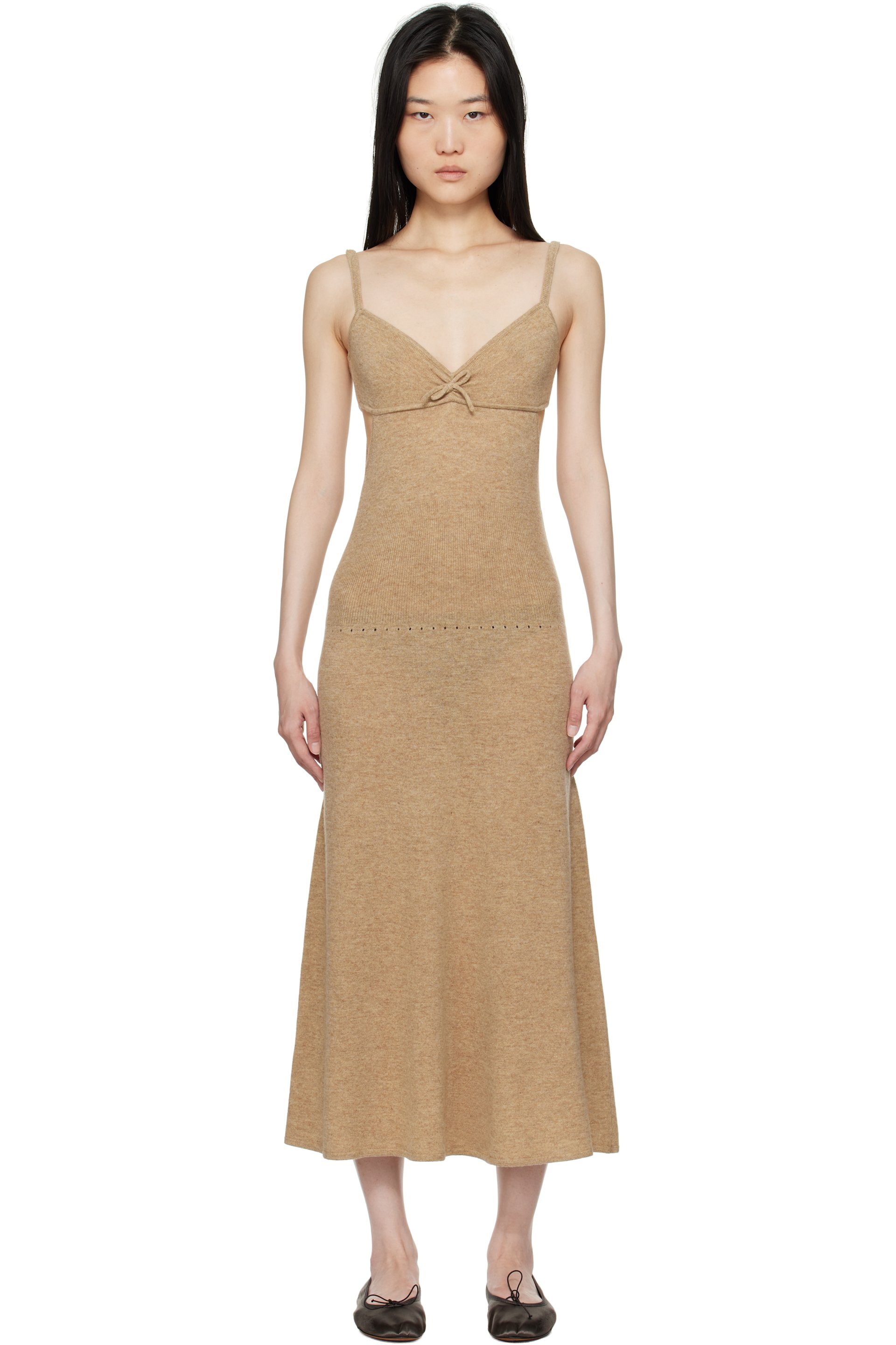 The Garment - Robe longue beige à soutien-gorge - Como