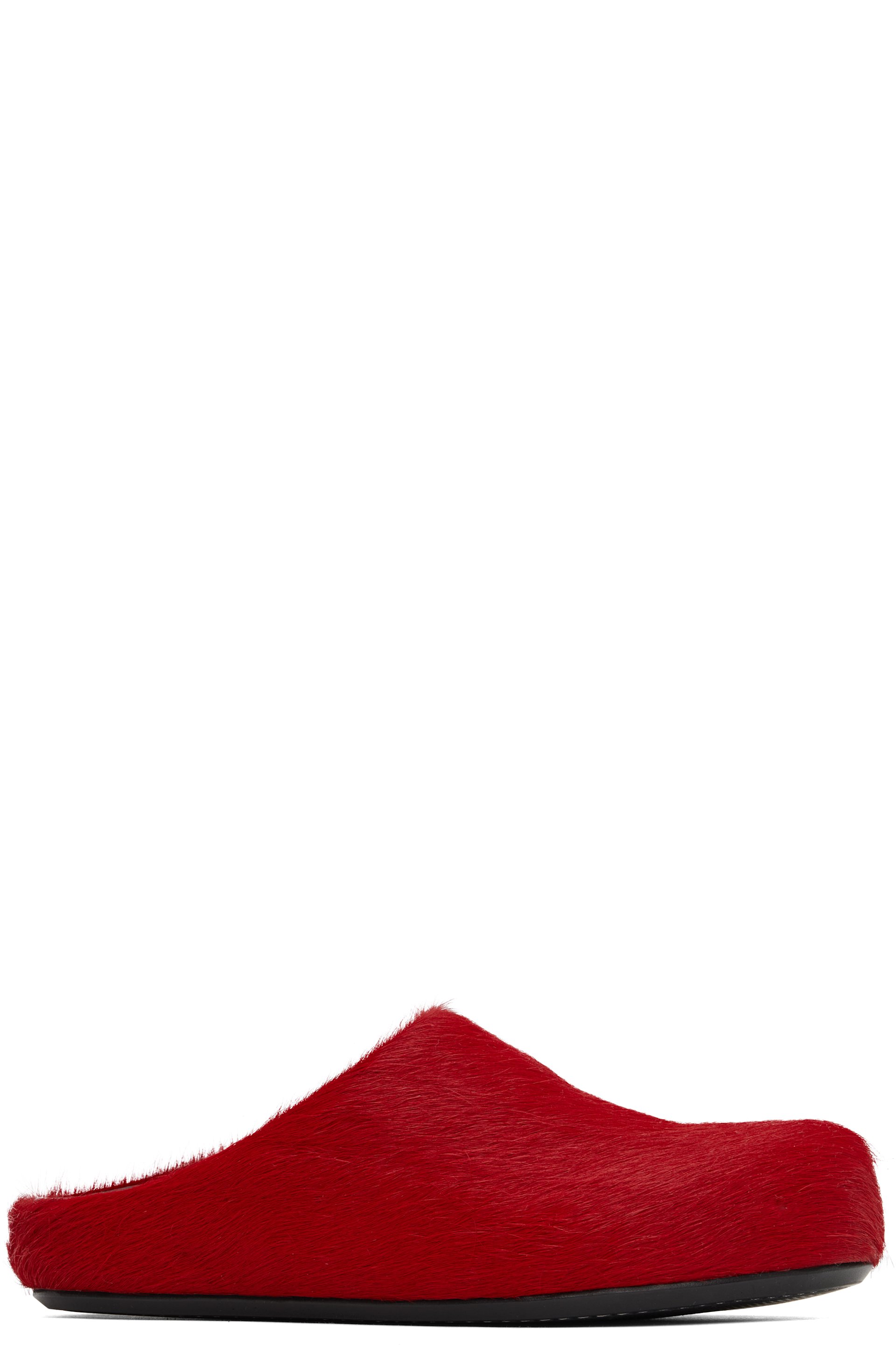 Marni - Flâneurs à enfiler de style sabot Fussbett rouges