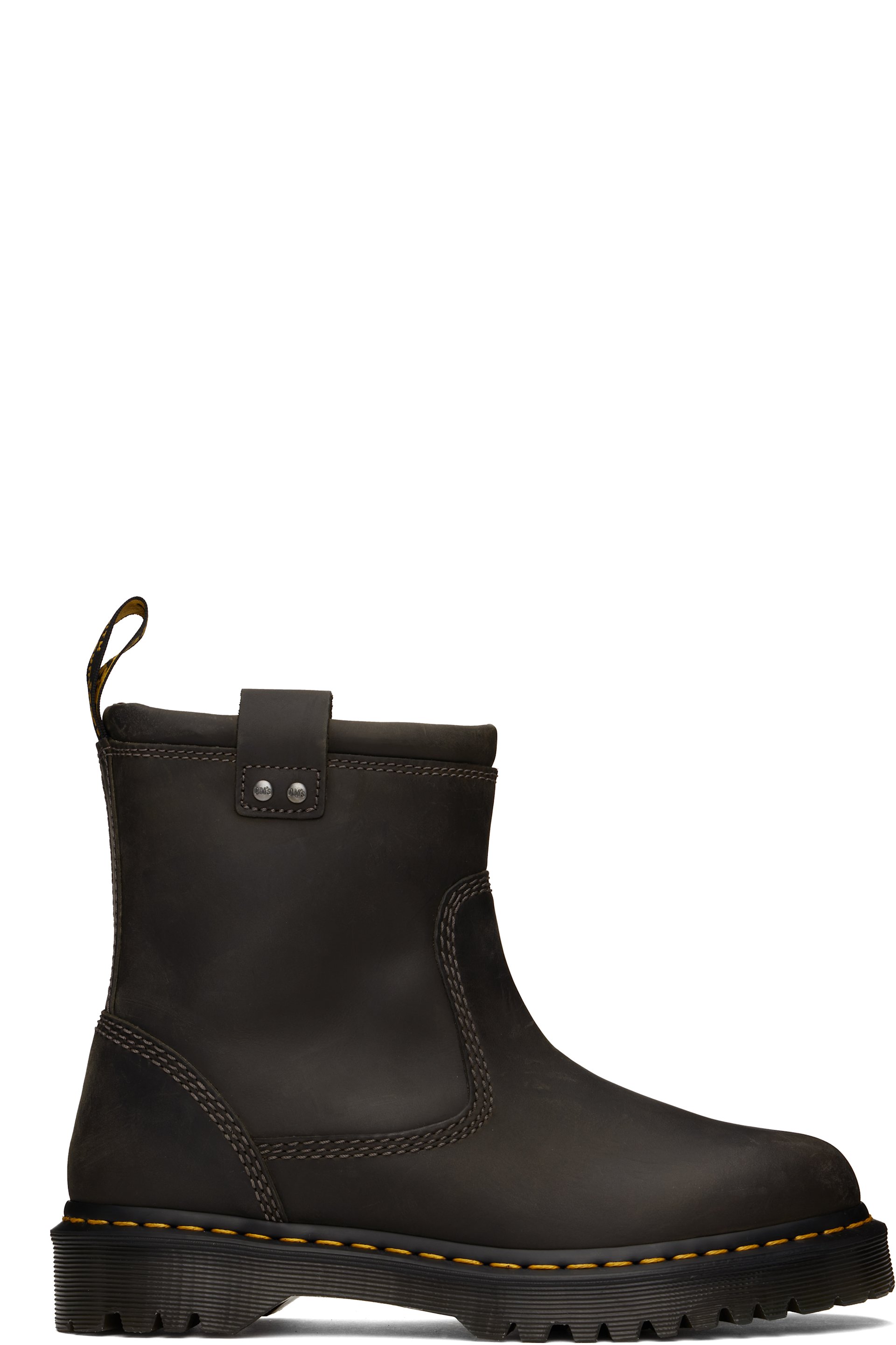 Dr. Martens - Gray Anistone Lo Leather Boots