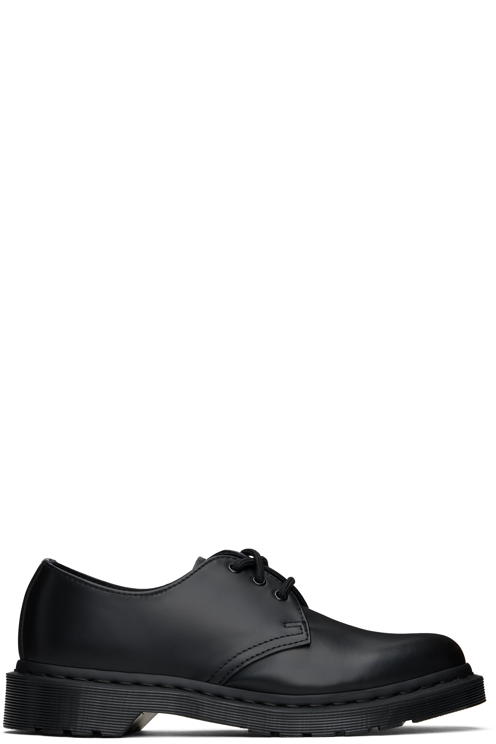 Dr. Martens: Black 1461 Mono Smooth Leather Derbys | SSENSE
