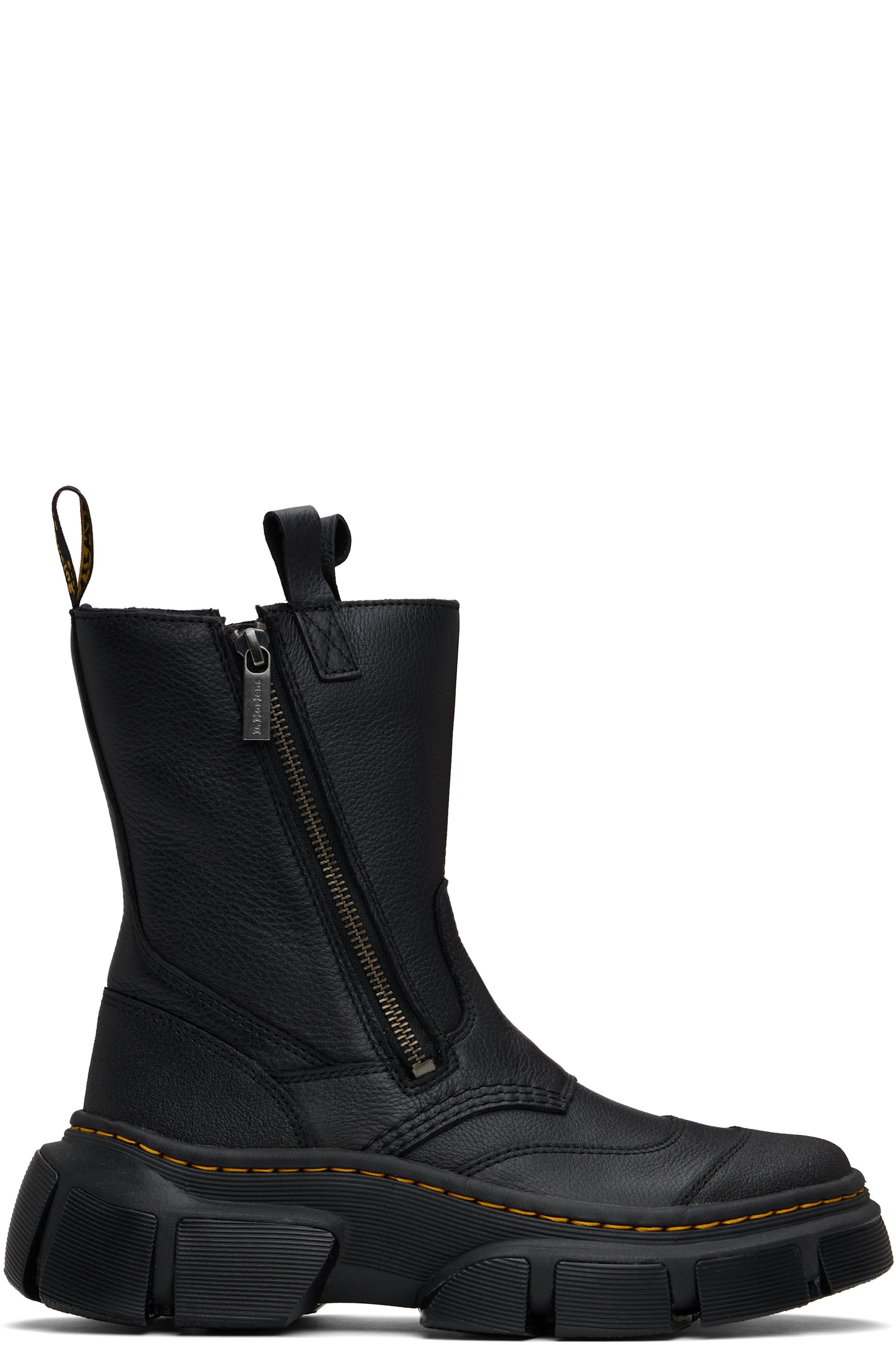 Dr. Martens - ブラック DMXL Rigger レザー ブーツ