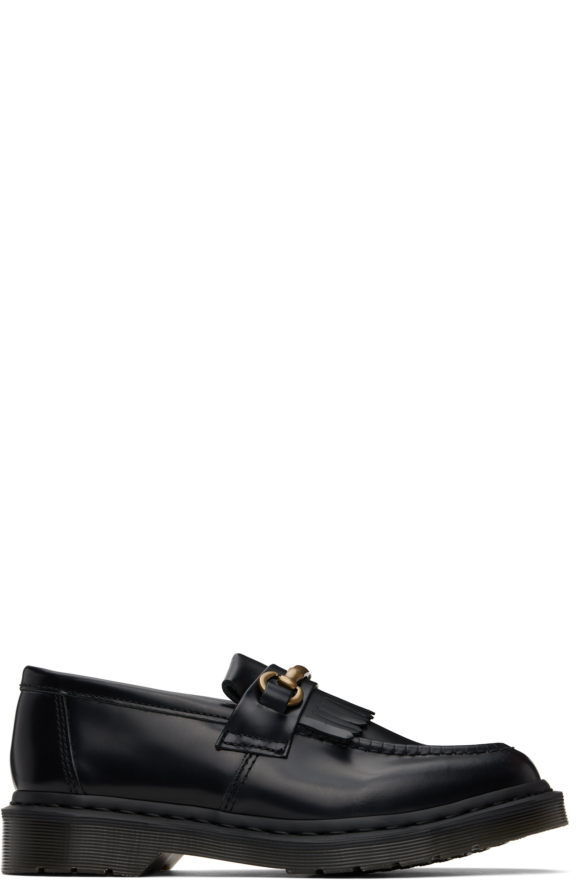 Dr. Martens - Black Adrian Snaffle Smooth Leather Kiltie Loafers