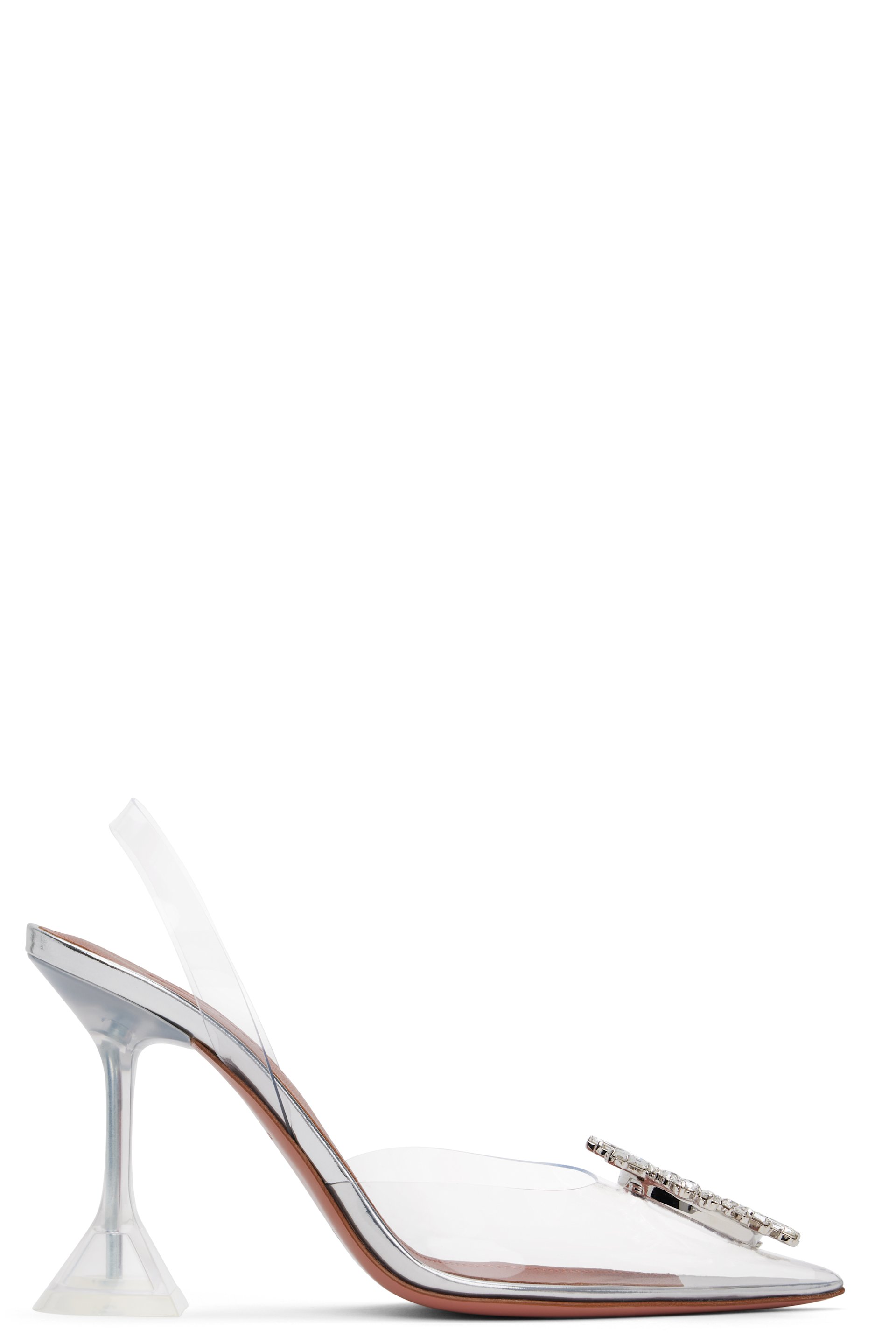 Amina Muaddi - Transparent Begum Glass Sling Heels