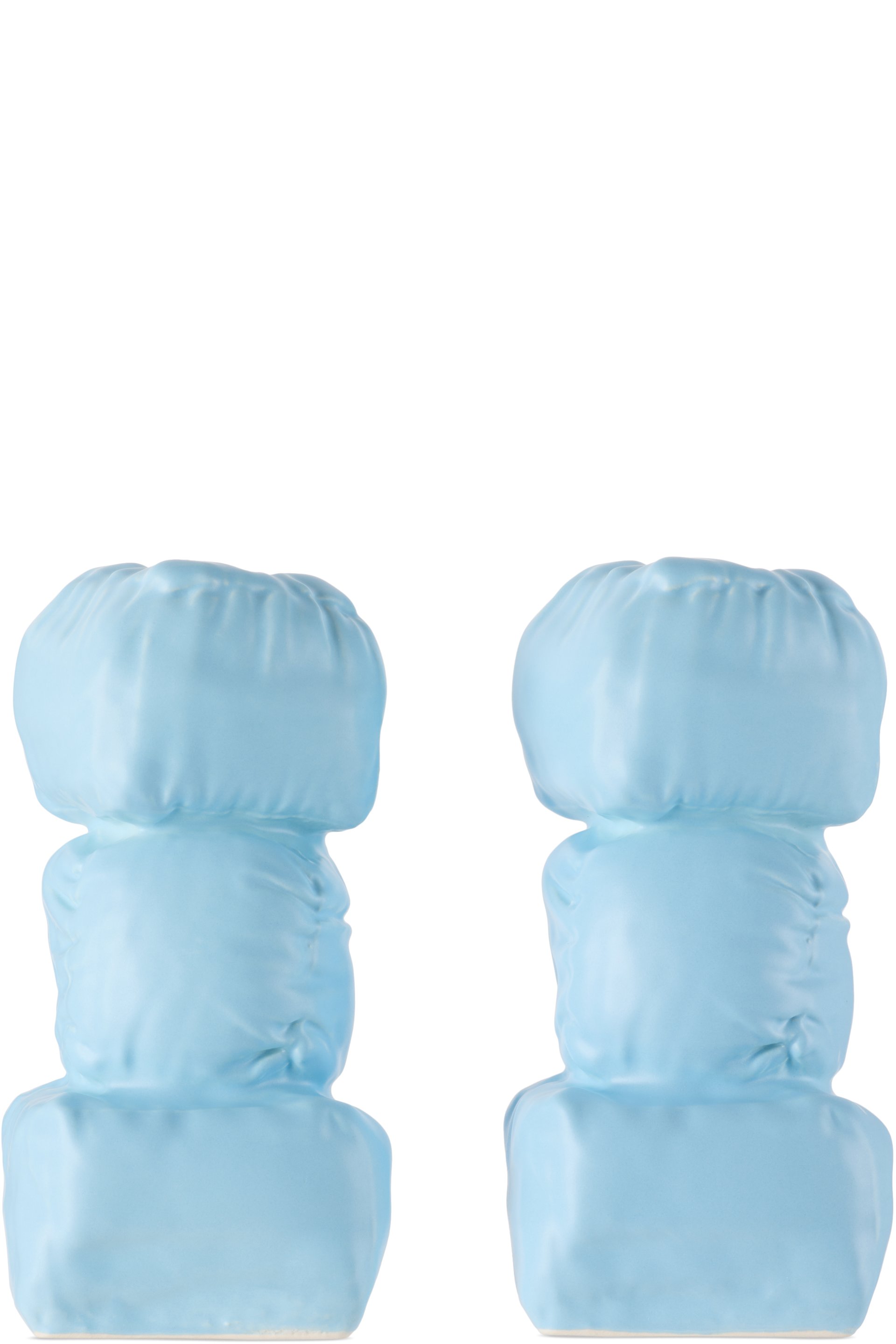 Completedworks - Blue Stuffed Candle Holders