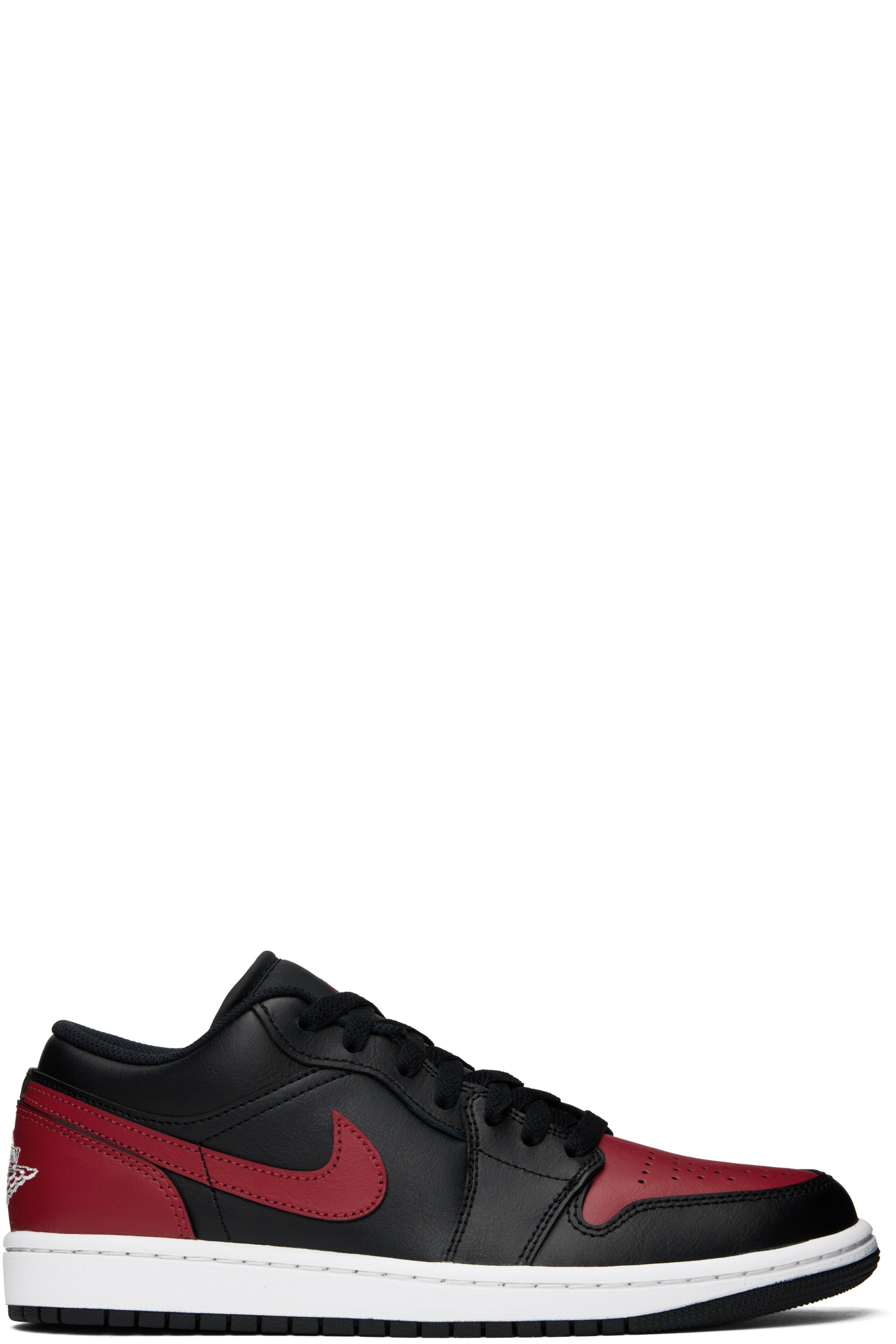 Nike Jordan - Black & Red Air Jordan 1 Low Sneakers