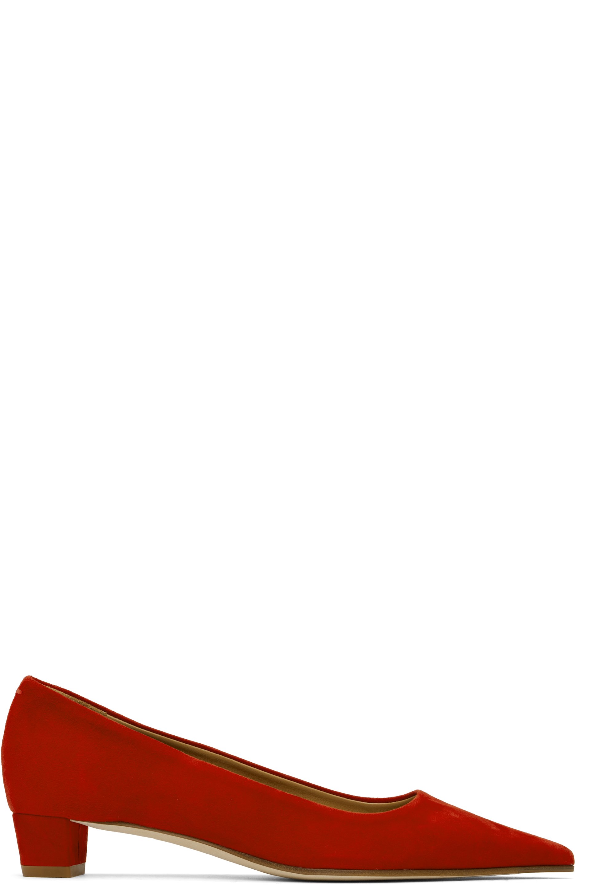 Aeyde - Chaussures à petit talon Judi rouges en suède