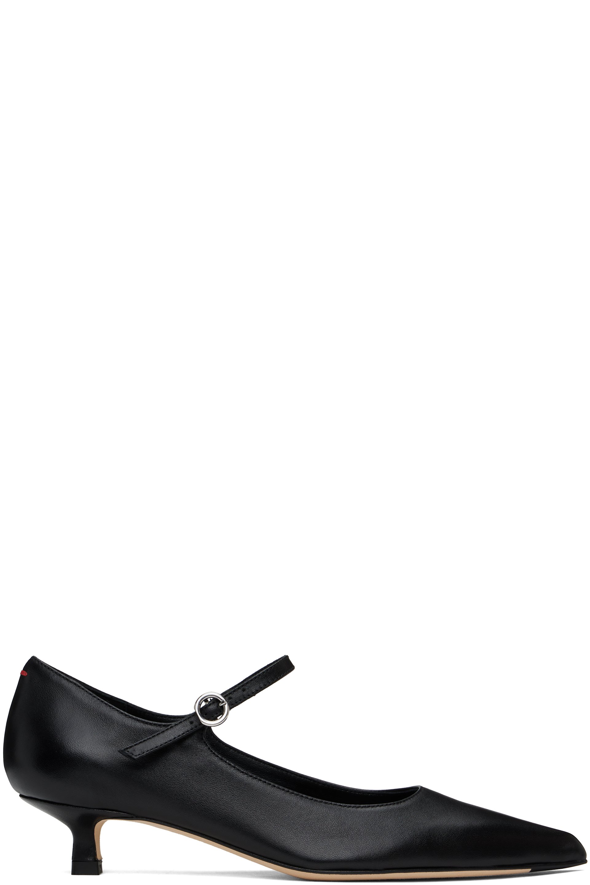 Aeyde - Black Polina Nappa Leather Heels