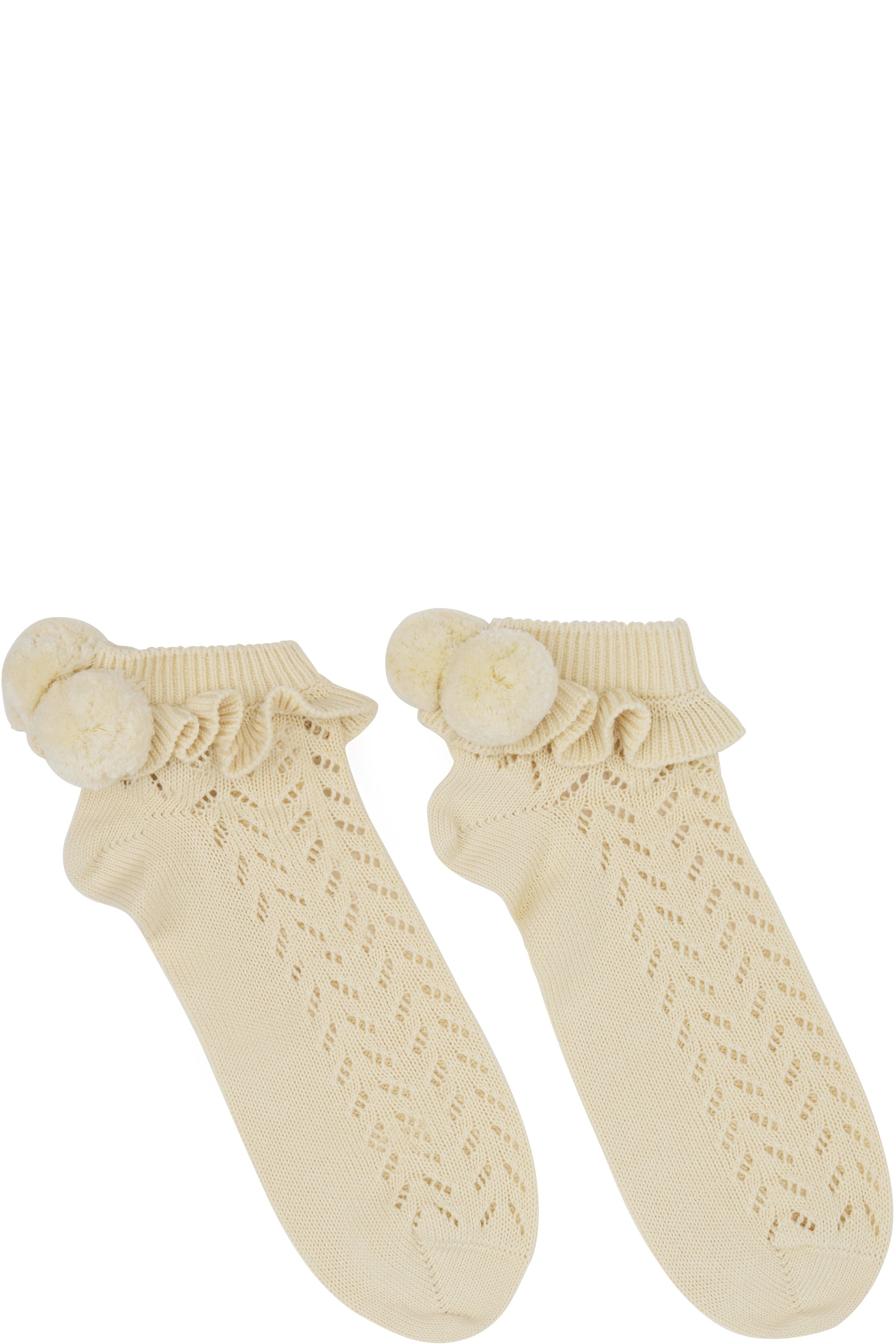 Valentino - Chaussettes beiges en coton