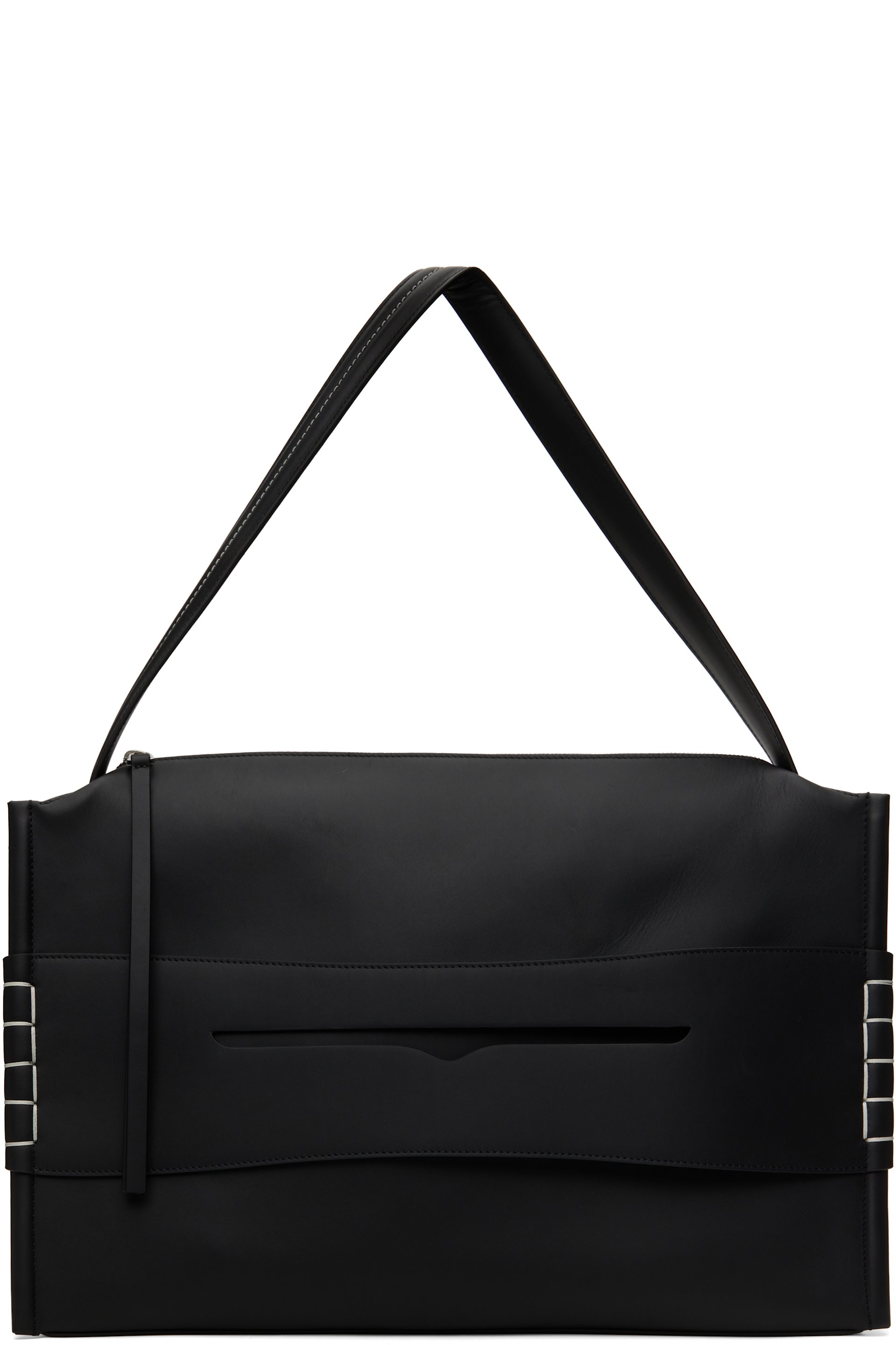 JW Anderson - Grand sac noir à ornement de style flâneur